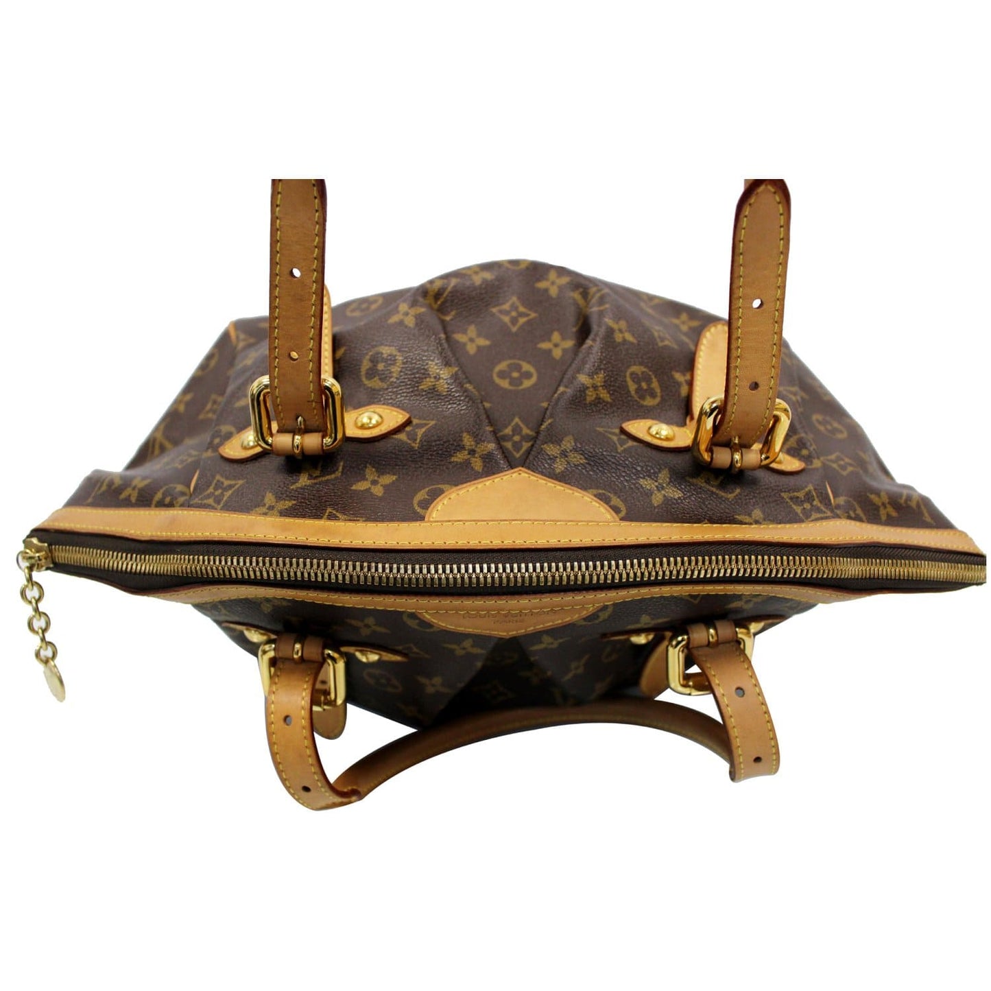 LOUIS VUITTON Tivoli GM Monogram Canvas Shoulder Bag Brown
