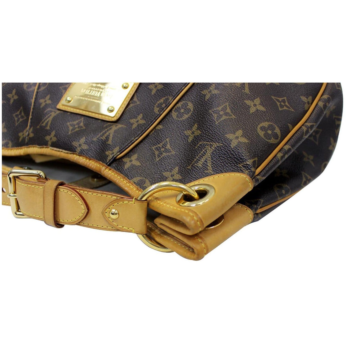 LOUIS VUITTON Galliera PM Monogram Canvas Shoulder Handbag Brown