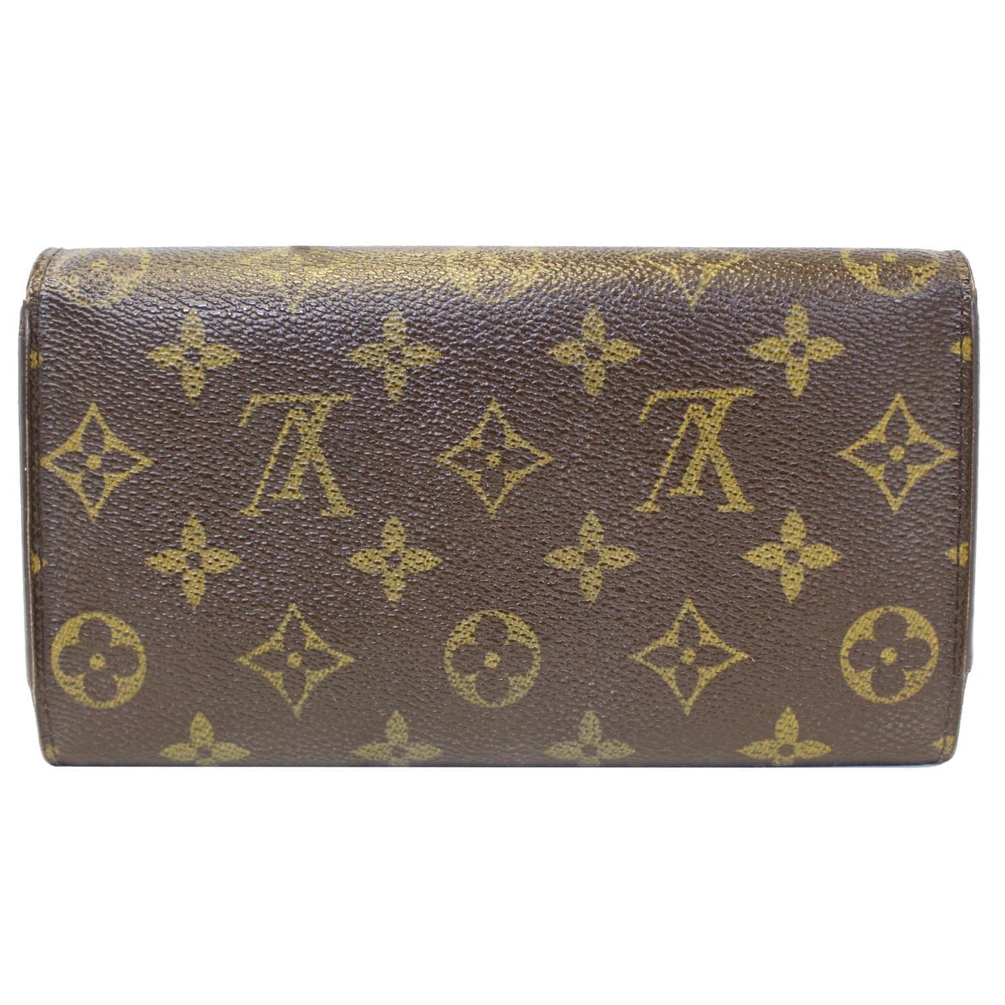 LOUIS VUITTON Porte Tresor International Monogram Canvas Wallet Brown
