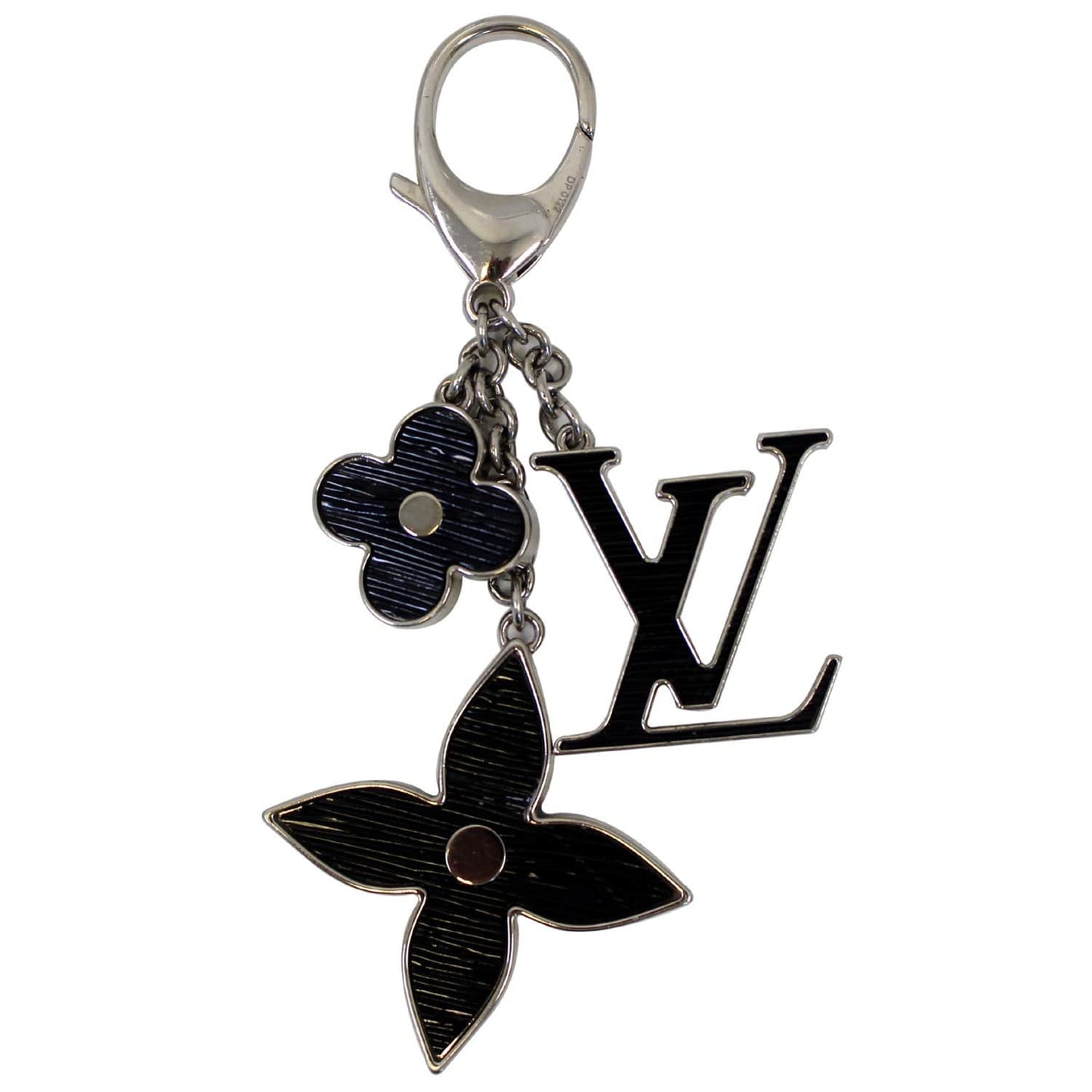 LOUIS VUITTON Fleur d' Epi Bag Charm Black
