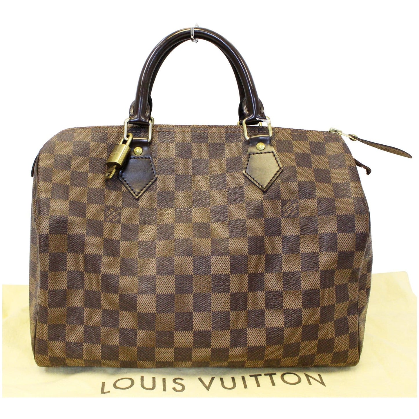 LOUIS VUITTON Speedy 30 Damier Ebene Satchel Handbag