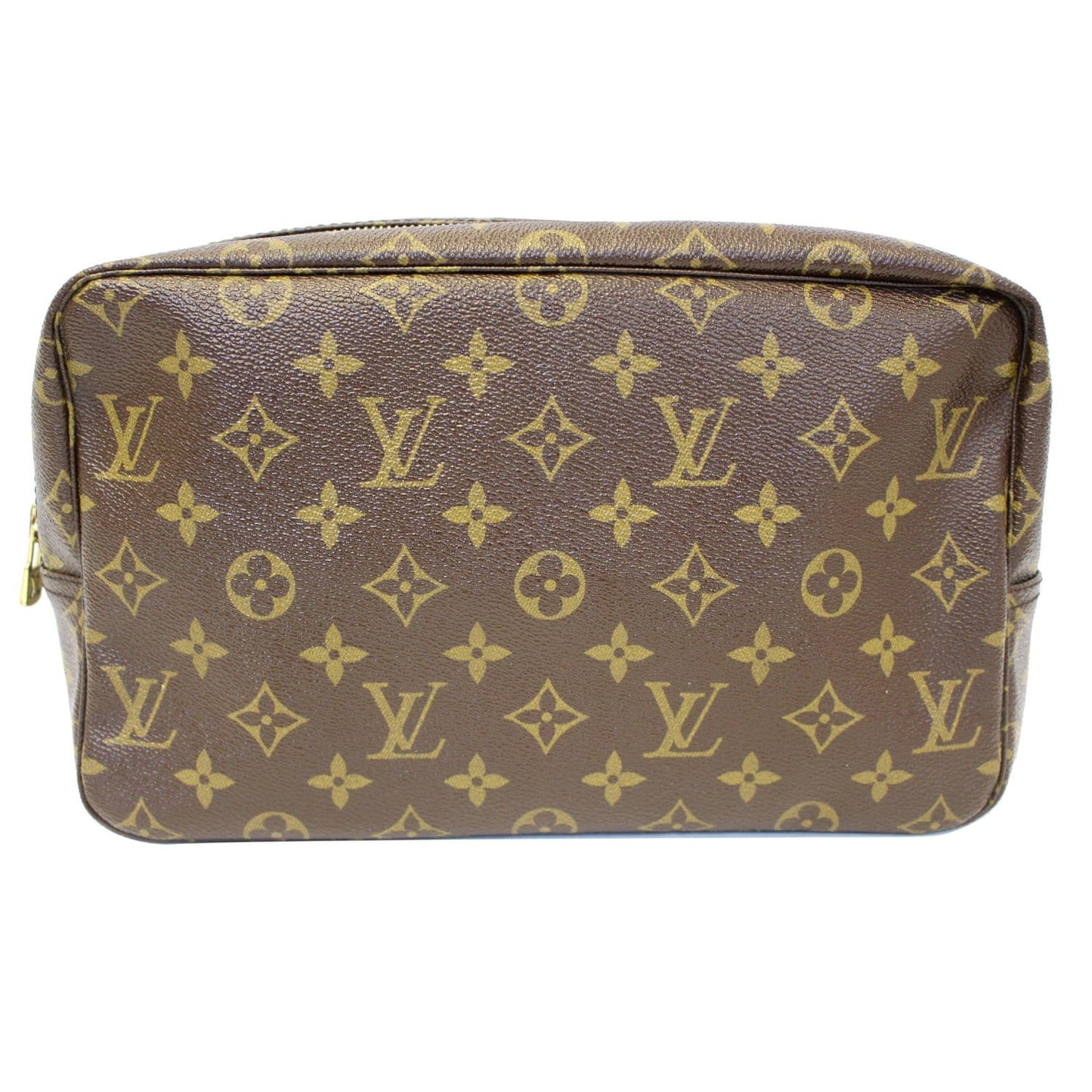 LOUIS VUITTON Trousse Toilette 28 Monogram Canvas Cosmetic Pouch Brown