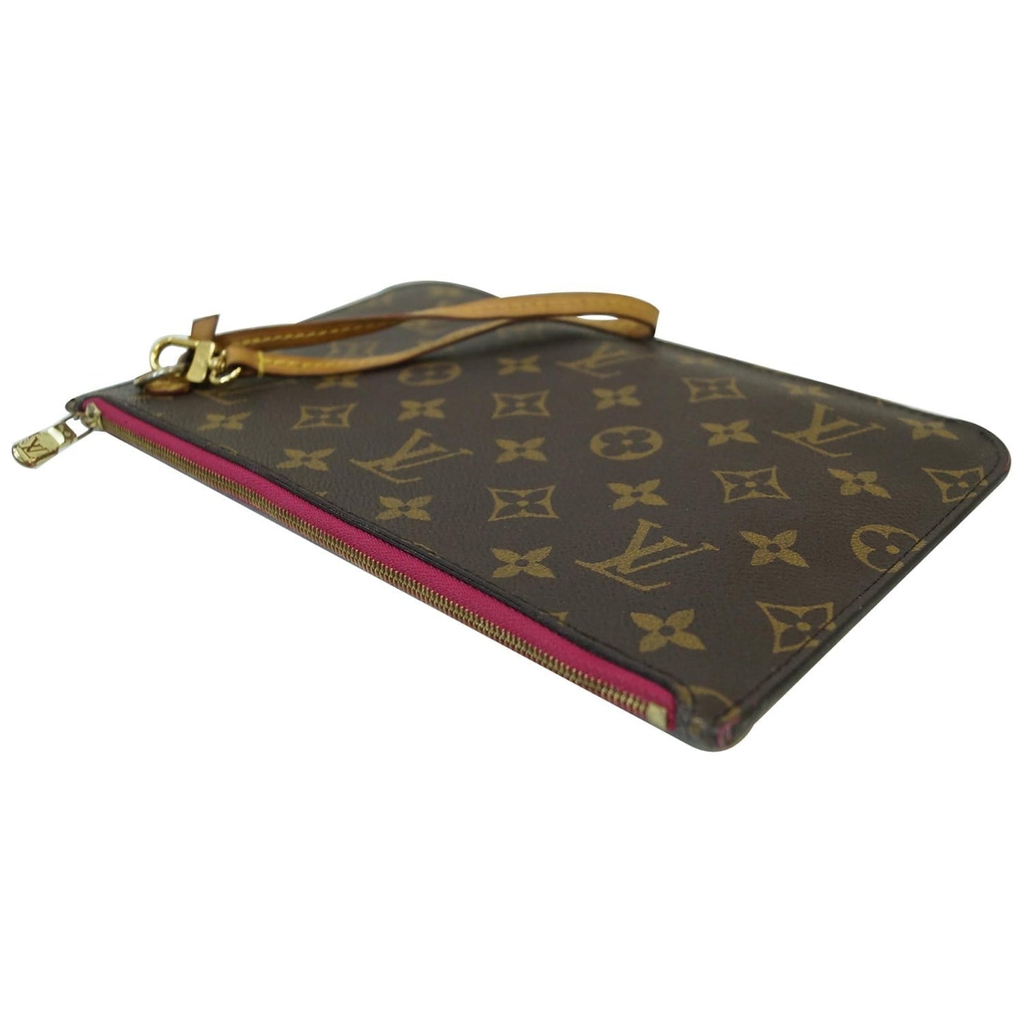 LOUIS VUITTON Pochette Wristlet Pouch Monogram Canvas Neverfull MM