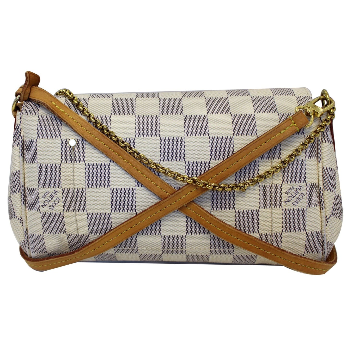 LOUIS VUITTON Favorite PM Damier Azur Crossbody Bag White