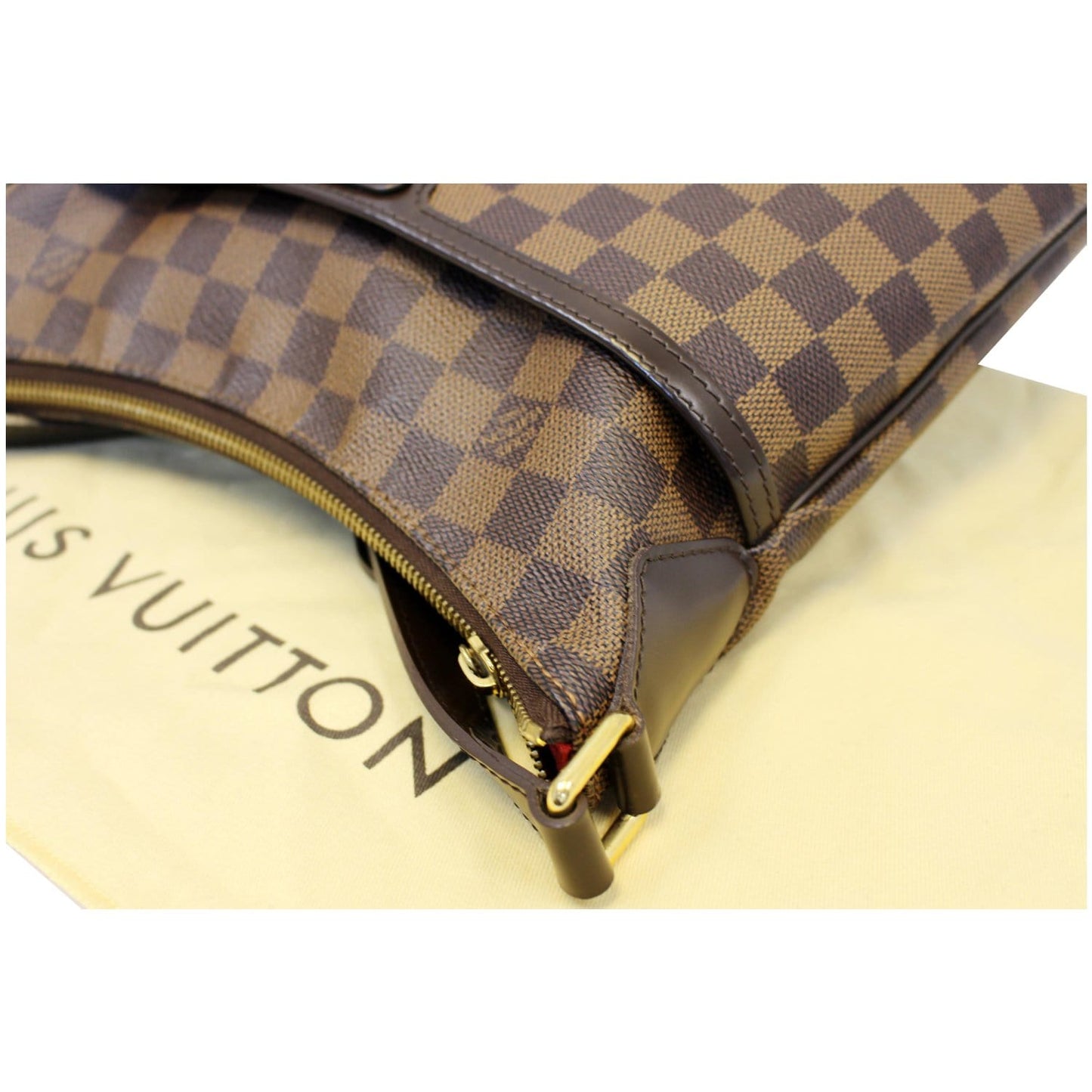 LOUIS VUITTON Bloomsbury PM Damier Ebene Crossbody Bag Brown