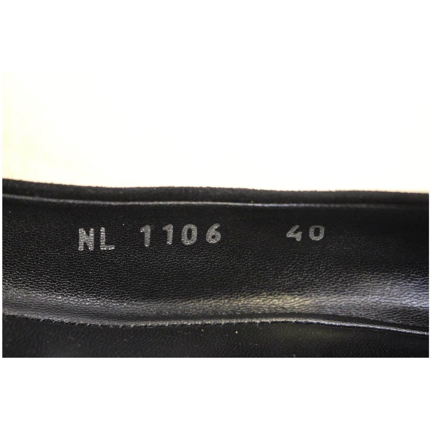 LOUIS VUITTON Black Pinky Swear Ballerina Suede Flats Size 40