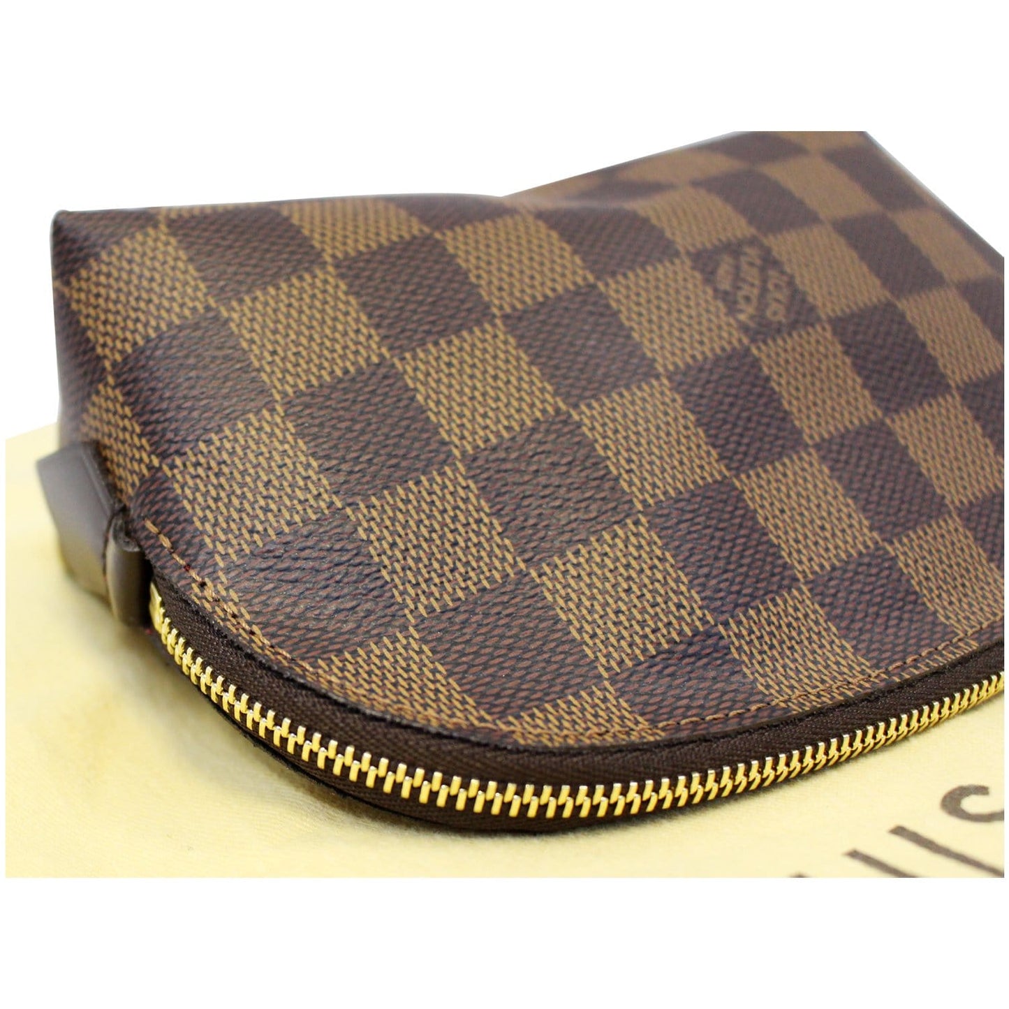 LOUIS VUITTON Damier Ebene Pochette Cosmetic Pouch