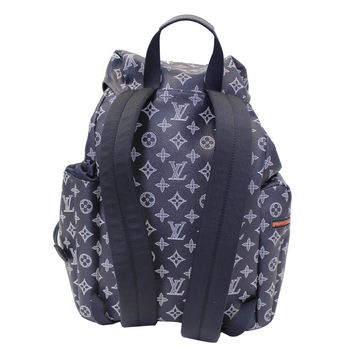 LOUIS VUITTON Discovery Upside Down Monogram Backpack Bag Navy Blue