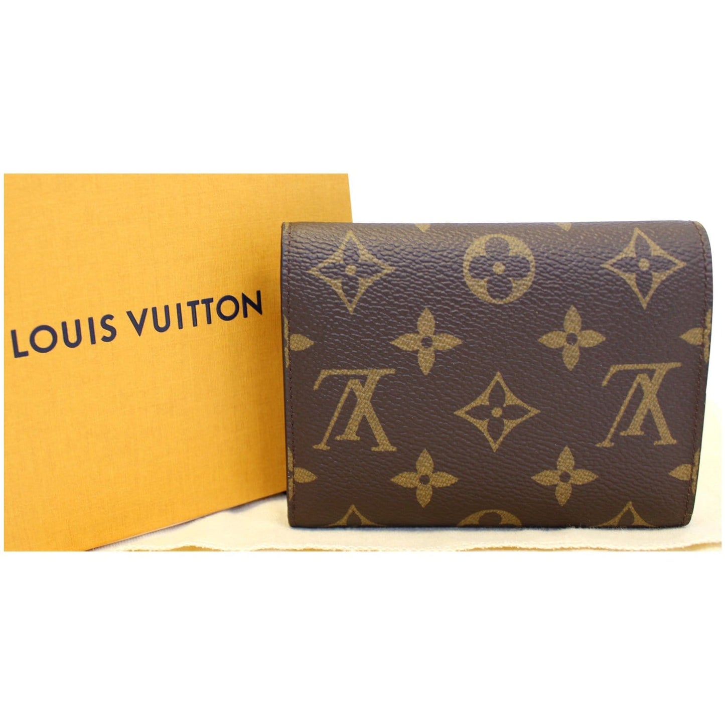 LOUIS VUITTON Victorine Monogram Canvas Wallet Brown