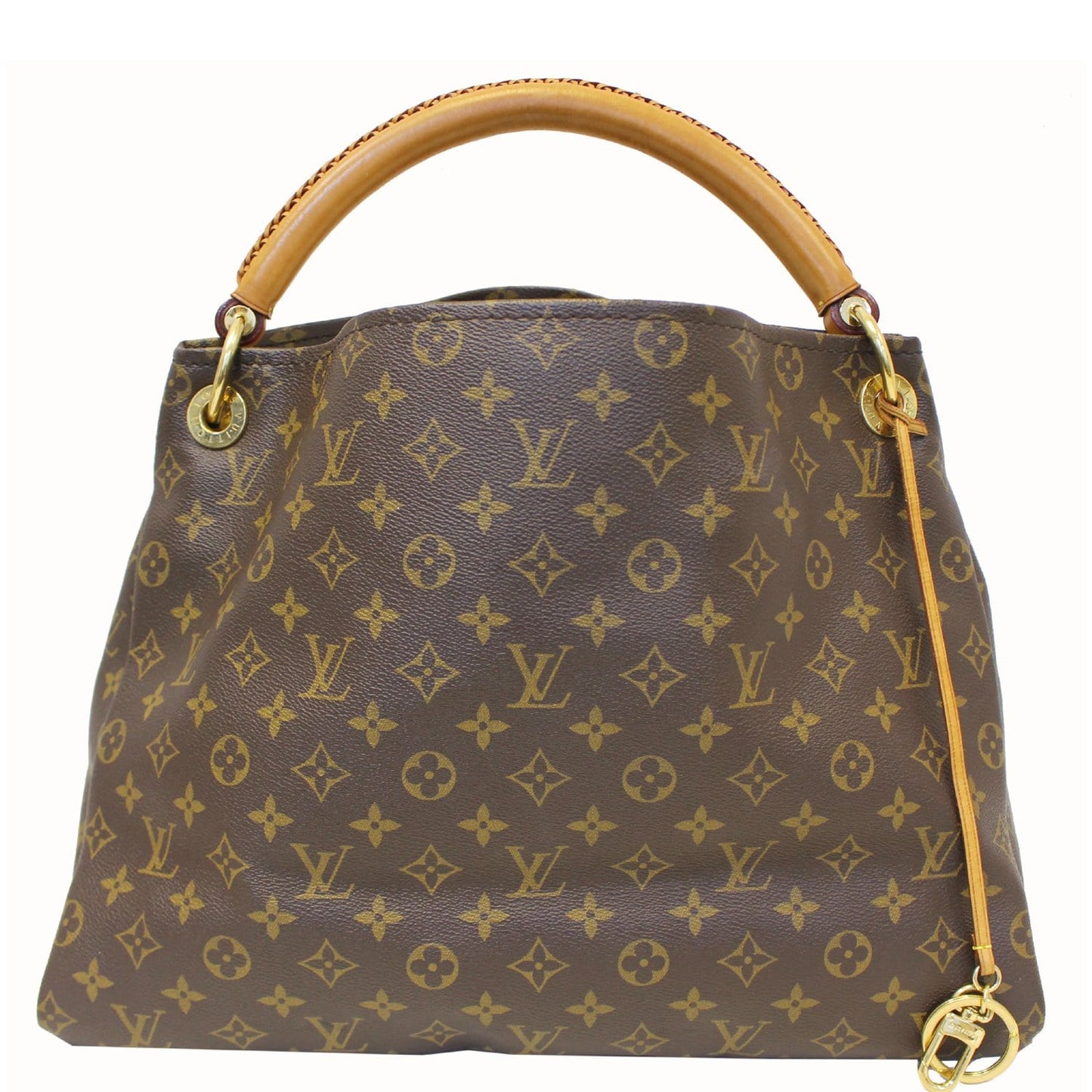 LOUIS VUITTON Artsy MM Monogram Canvas Shoulder Bag Brown