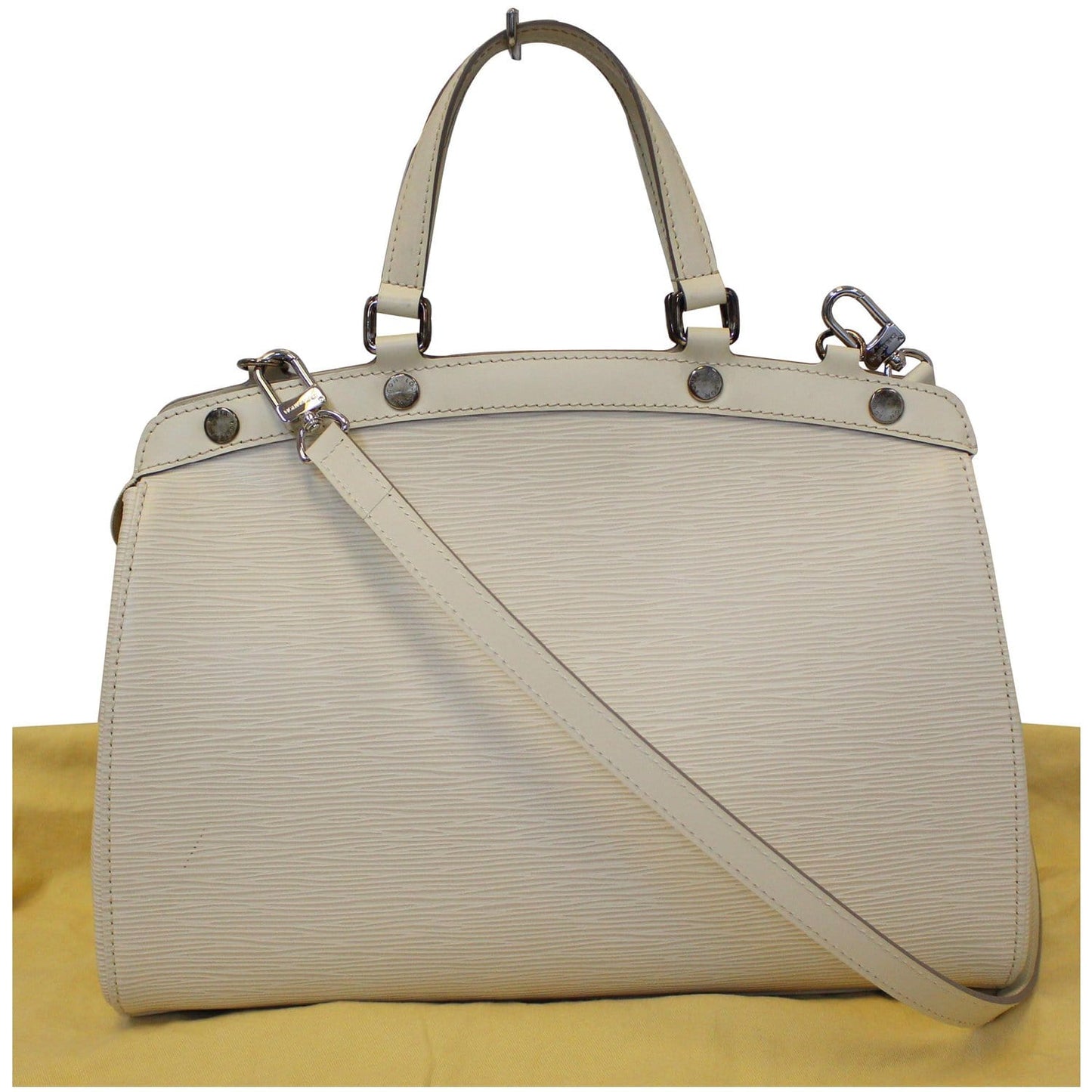 LOUIS VUITTON Brea MM Epi Leather Satchel Shoulder Bag Ivory