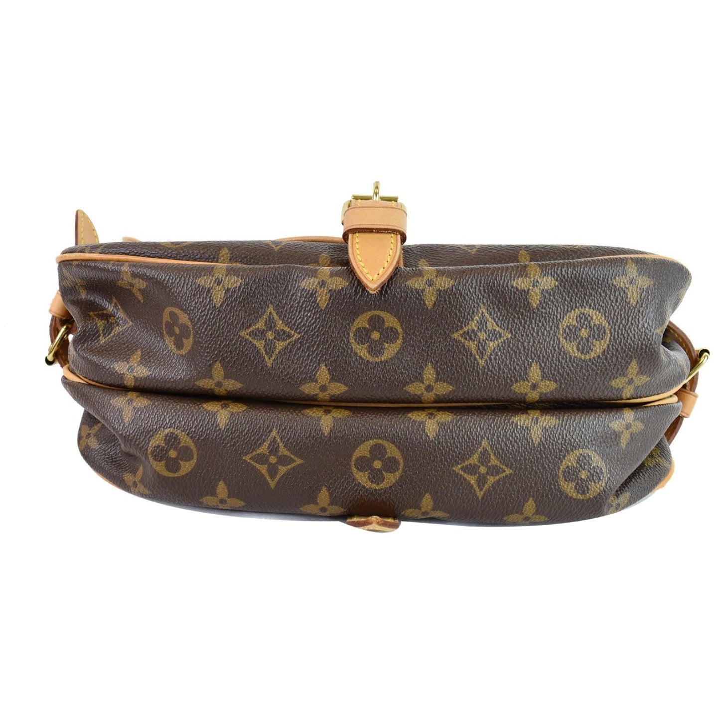 LOUIS VUITTON Saumur 30 Monogram Canvas Shoulder Bag Brown