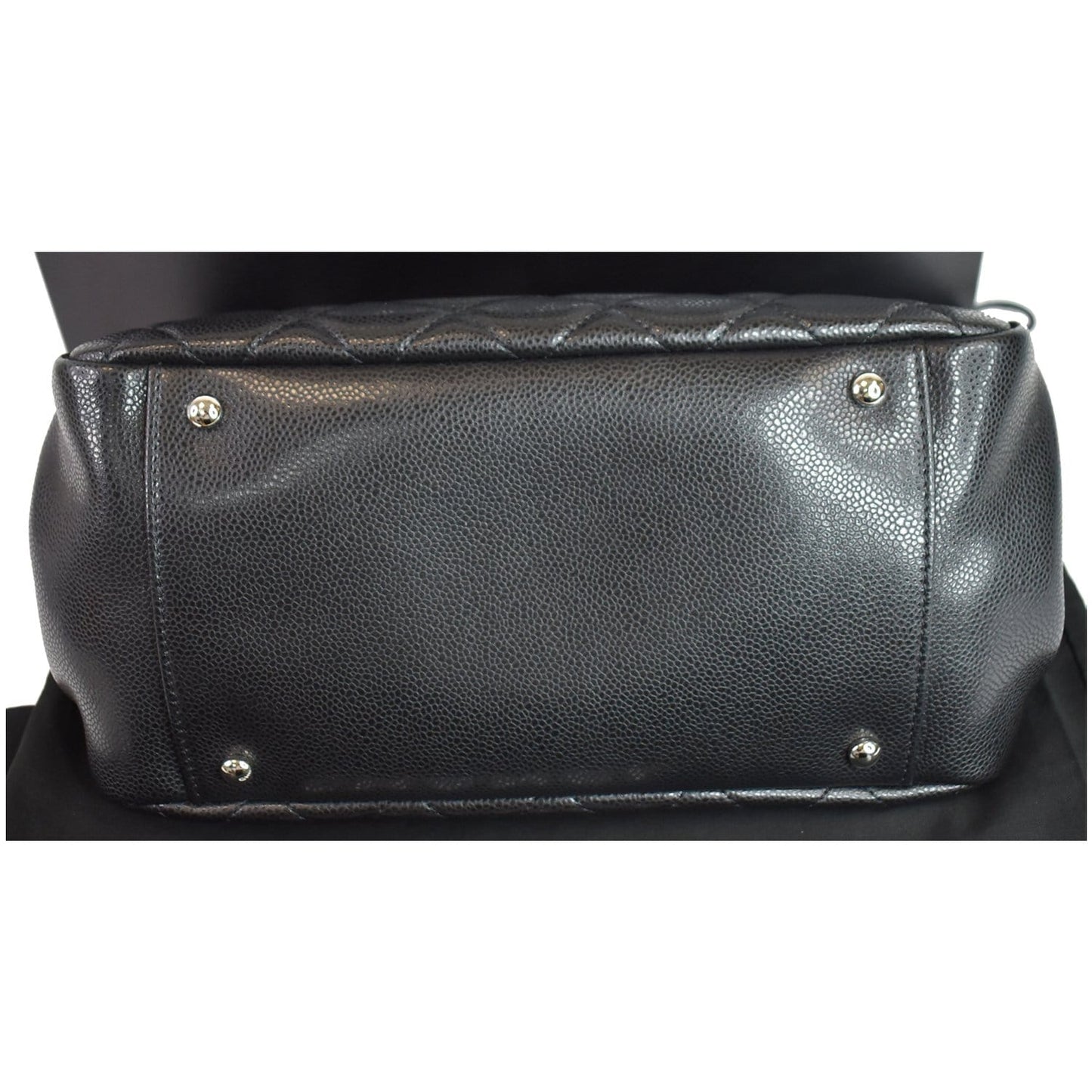 CHANEL Timeless CC Quilted Caviar Leather Small Chain Bowler Bag Black - 15% OFF