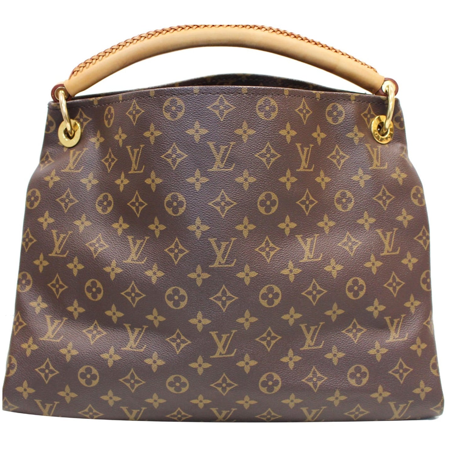 LOUIS VUITTON Artsy MM Monogram Canvas Shoulder Bag Brown