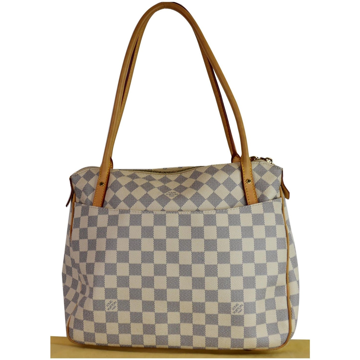 LOUIS VUITTON Figheri PM Damier Azur Shoulder Bag White