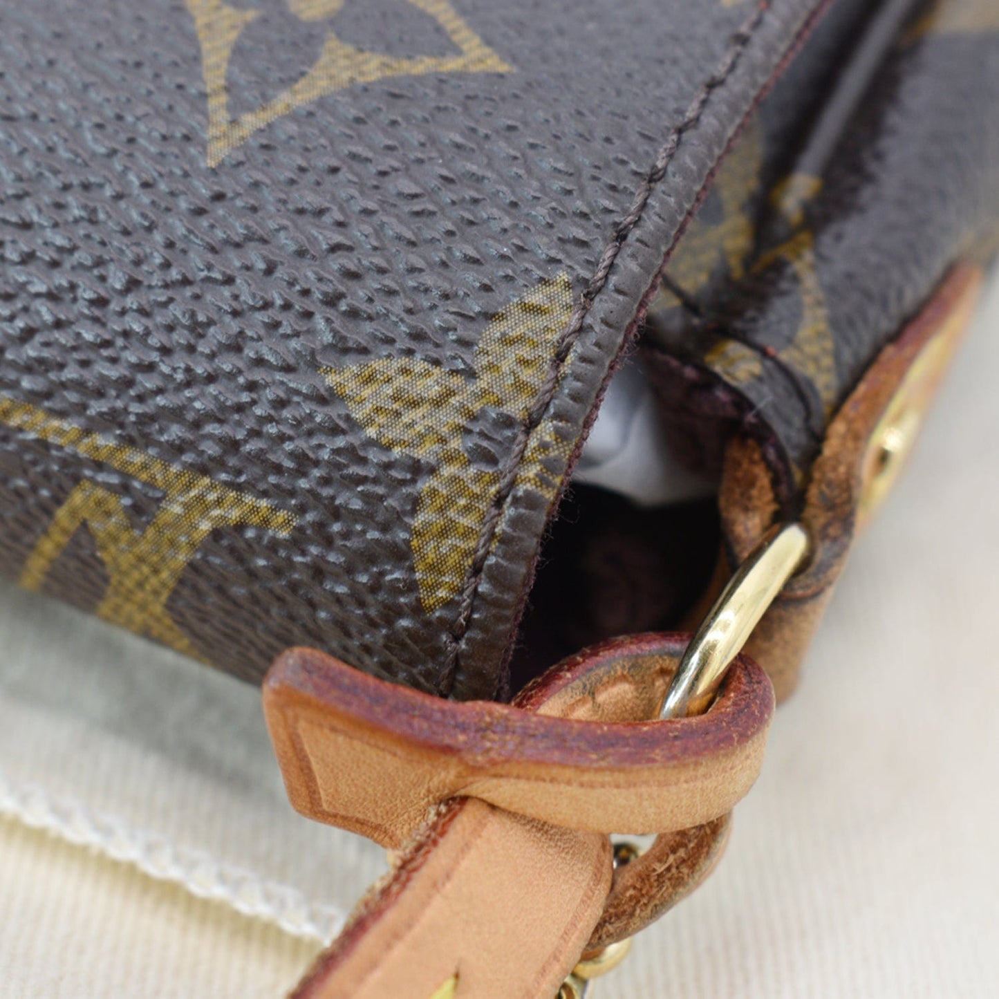 LOUIS VUITTON Favorite PM Monogram Canvas Crossbody Bag Brown