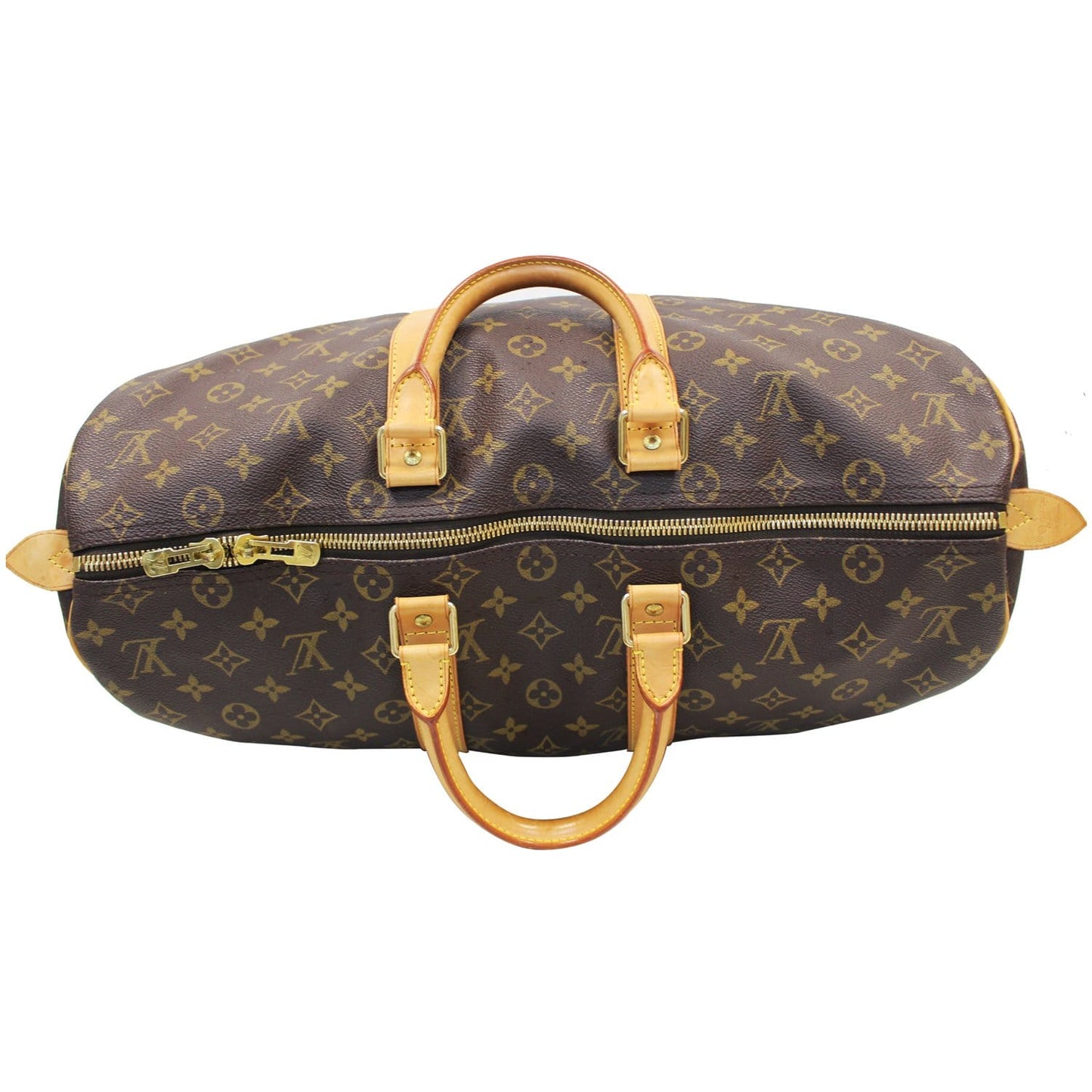 LOUIS VUITTON Keepall 45 Monogram Canvas Travel Bag Brown