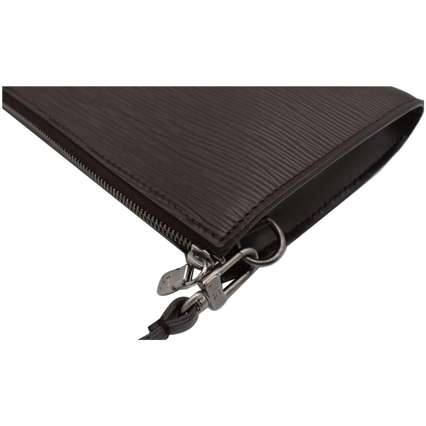 LOUIS VUITTON Moka Pochette Epi Leather Accessoires Pouch Brown