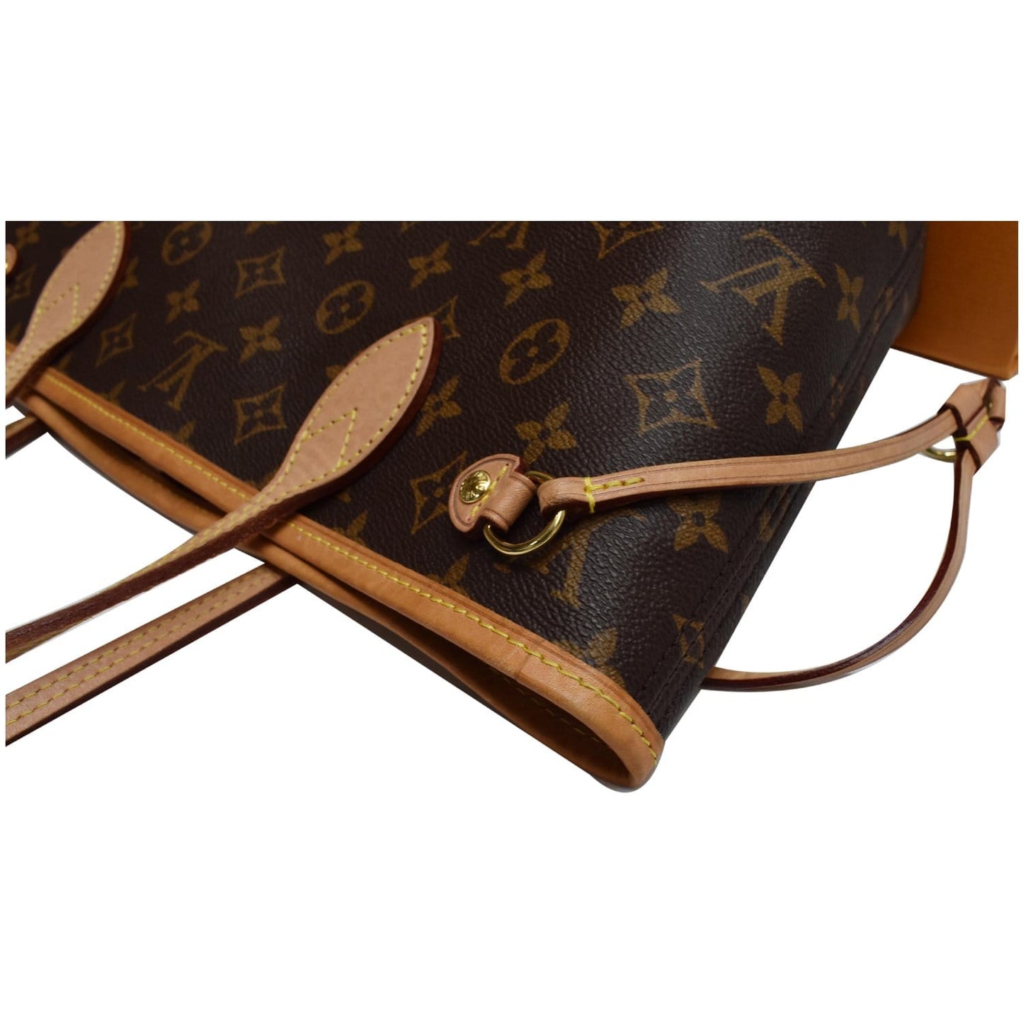 LOUIS VUITTON Neverfull PM Monogram Canvas Tote Bag Brown