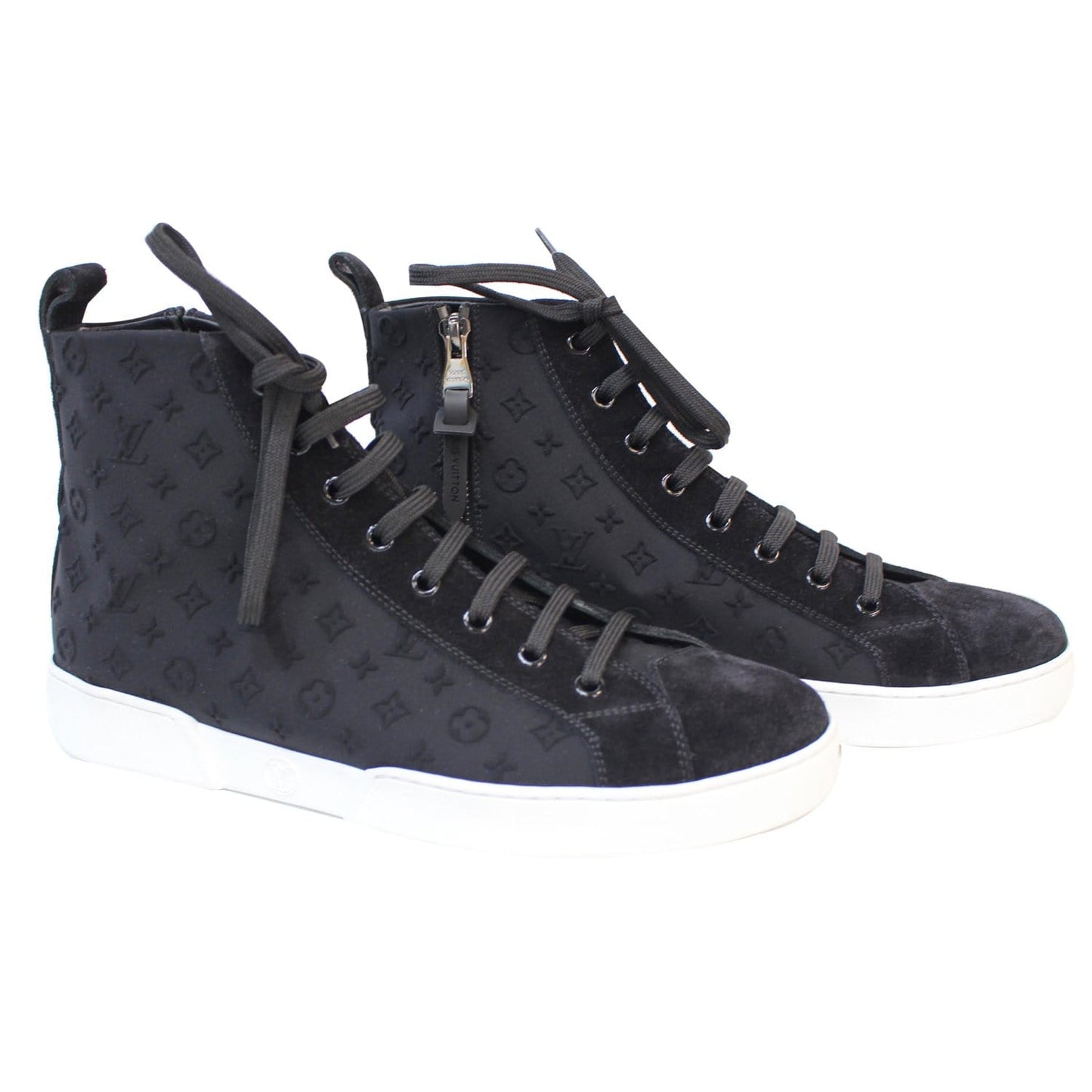 LOUIS VUITTON High Top Suede Sneaker Blue - 15% OFF