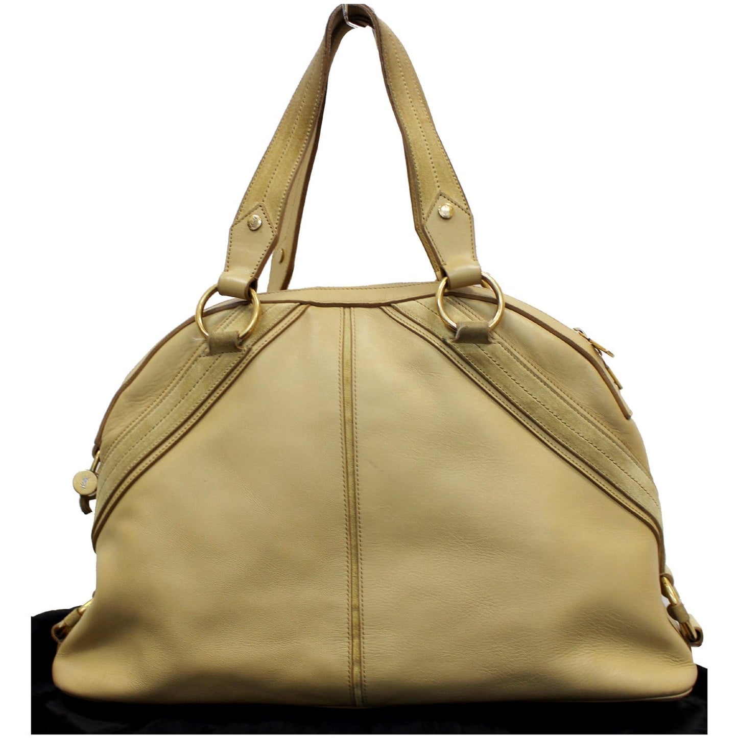 YVES SAINT LAURENT Muse Leather Dome Satchel Bag Tan - Final Sale