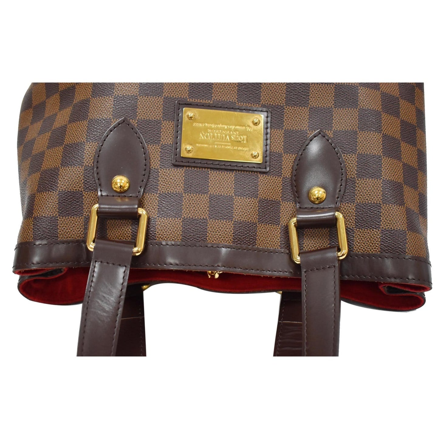 LOUIS VUITTON Hampstead PM Damier Ebene Shoulder Bag Brown