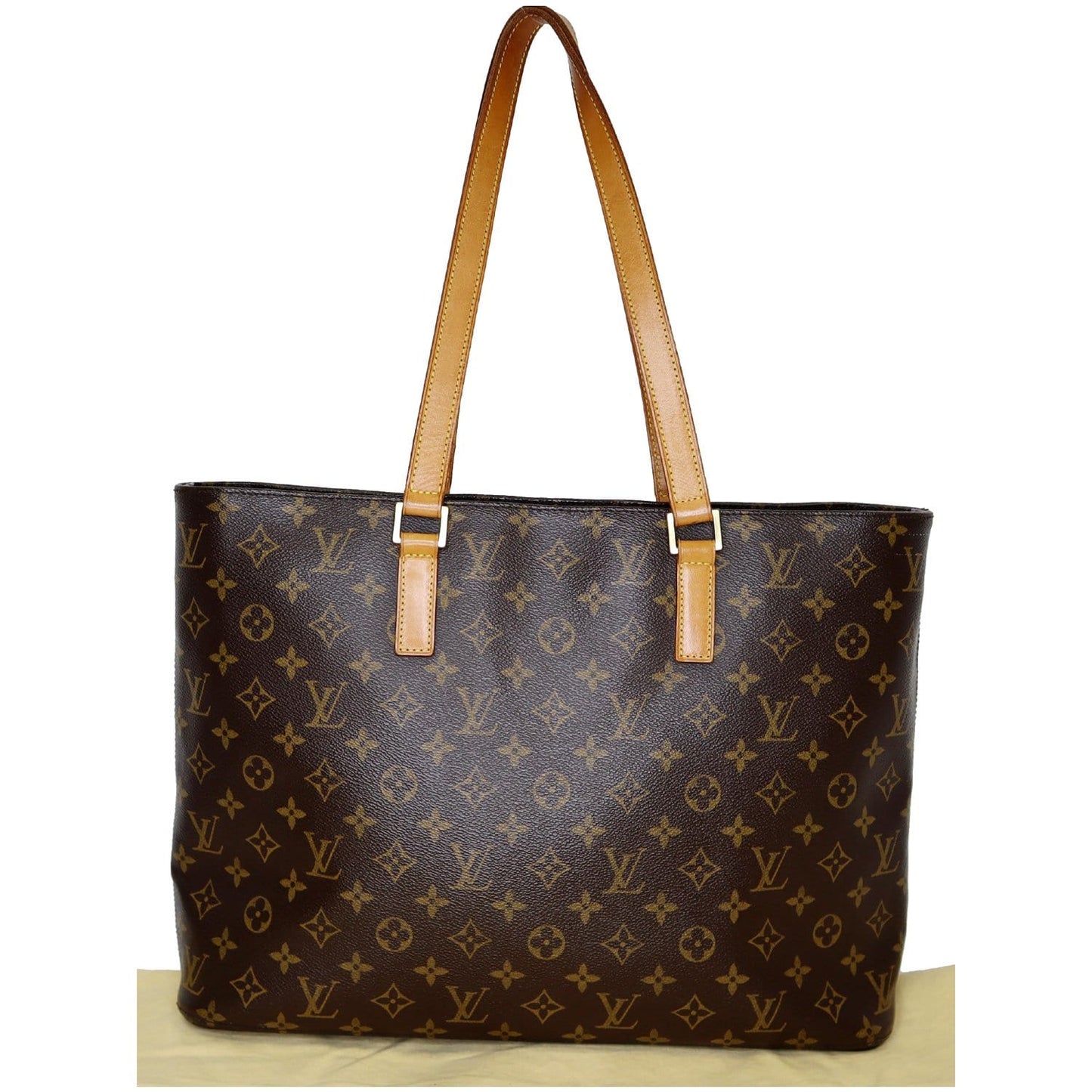 LOUIS VUITTON Luco Monogram Canvas Tote Bag Brown