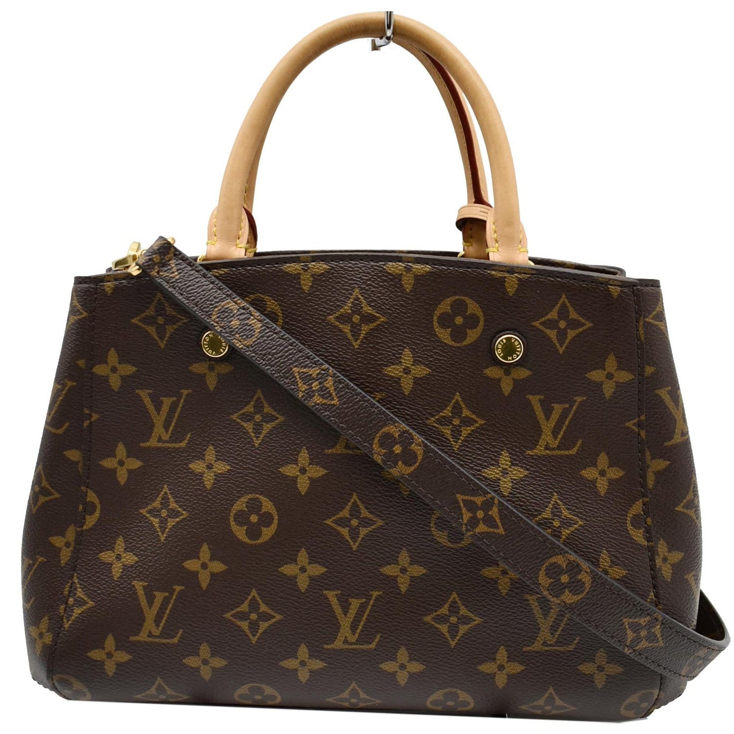 LOUIS VUITTON Montaigne BB Monogram Canvas Satchel Bag Brown - 20% OFF