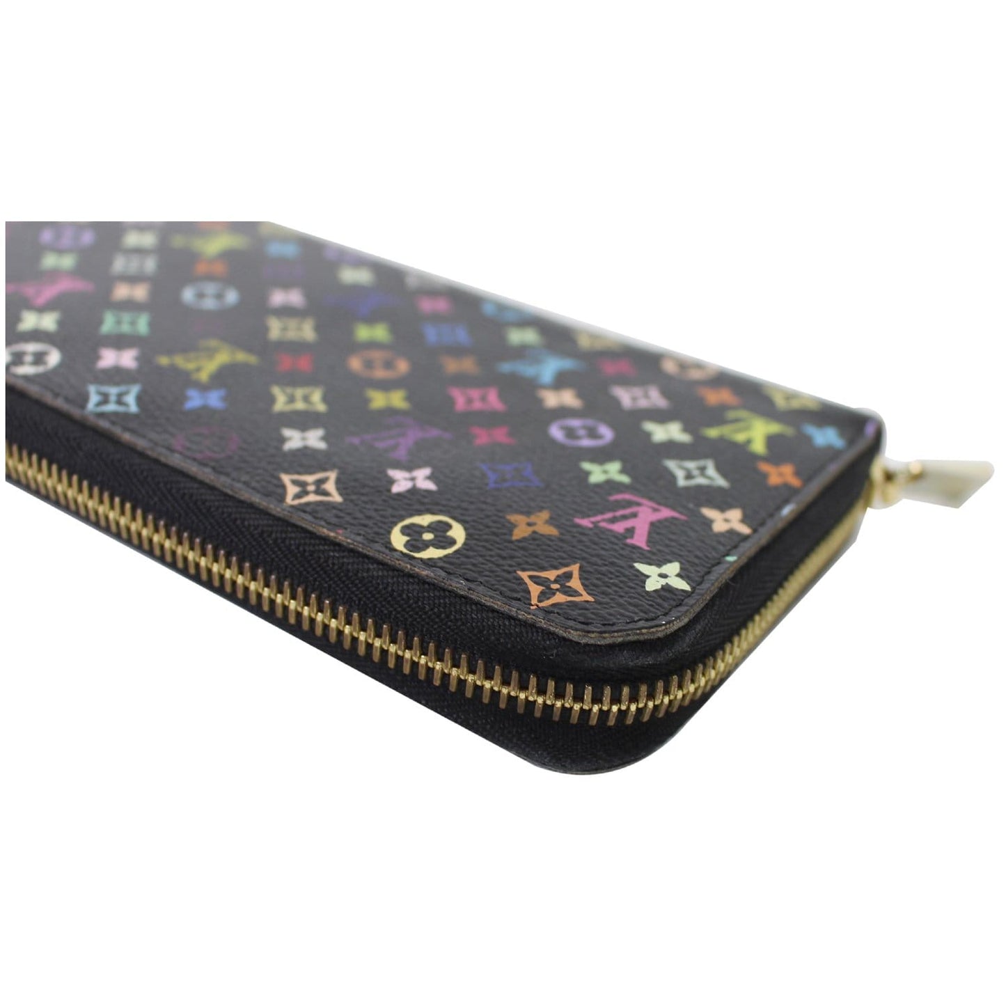 LOUIS VUITTON Multicolor Monogram Zippy Wallet Black