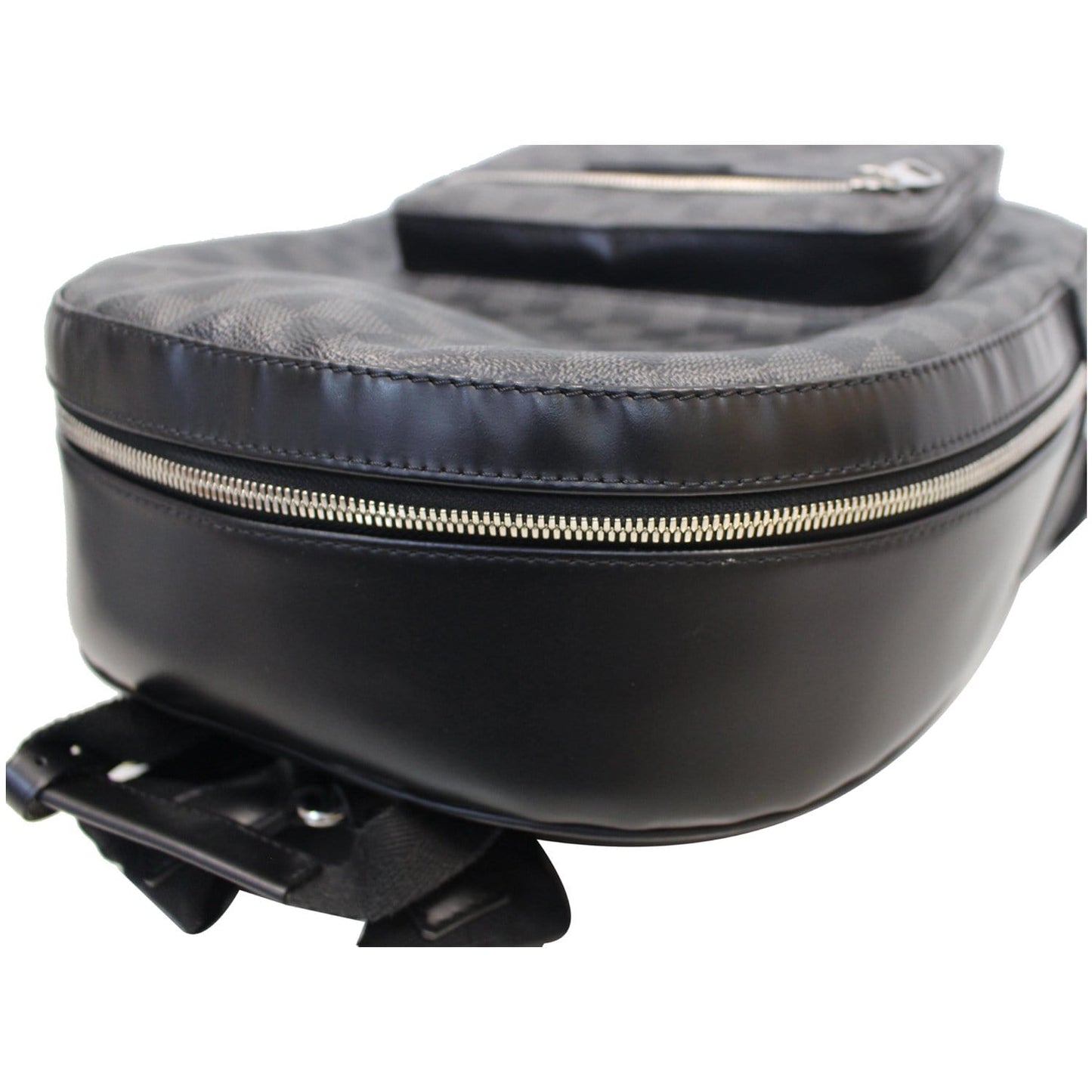 LOUIS VUITTON Josh Damier Graphite Backpack Bag Black