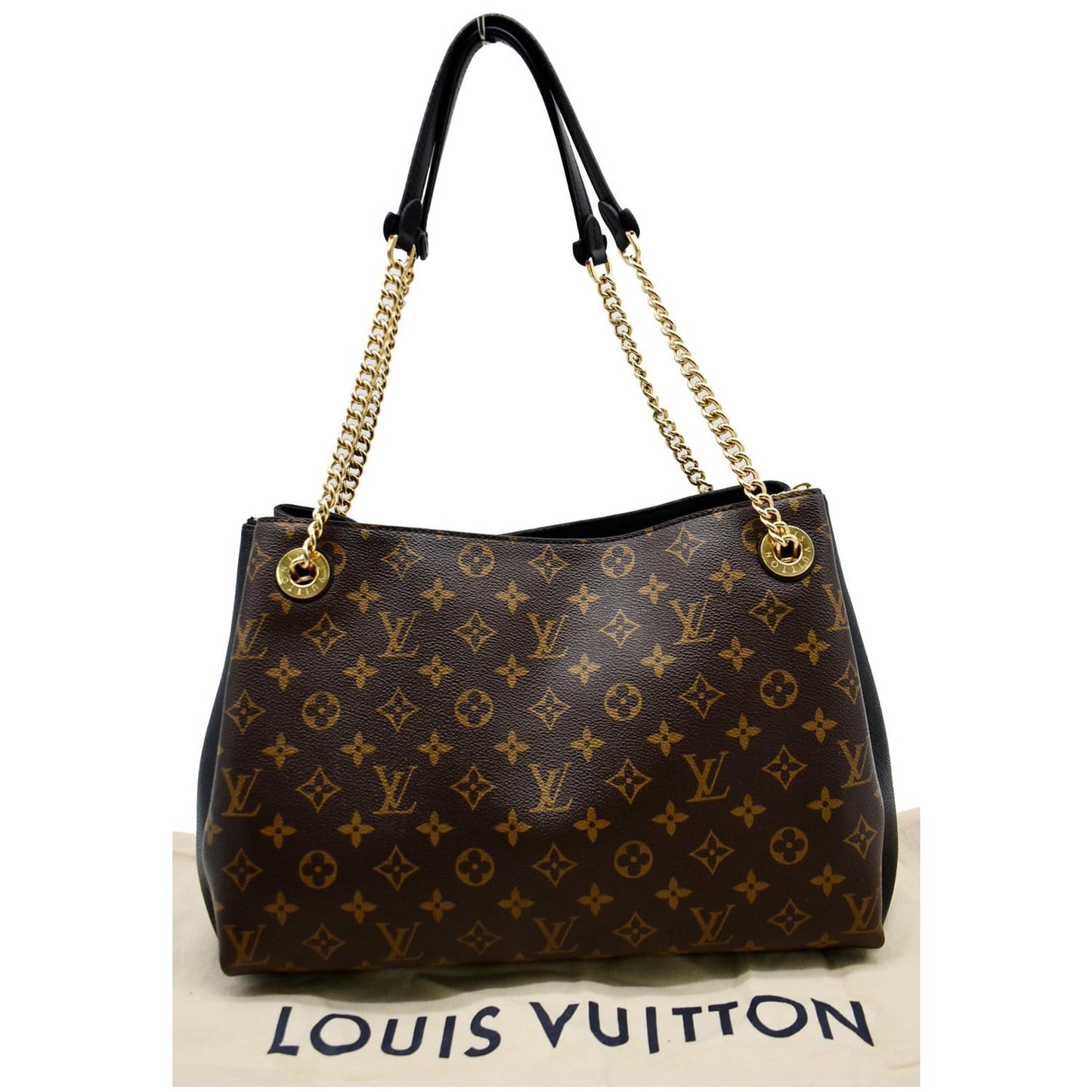LOUIS VUITTON Surene MM Monogram Canvas Shoulder Bag Black
