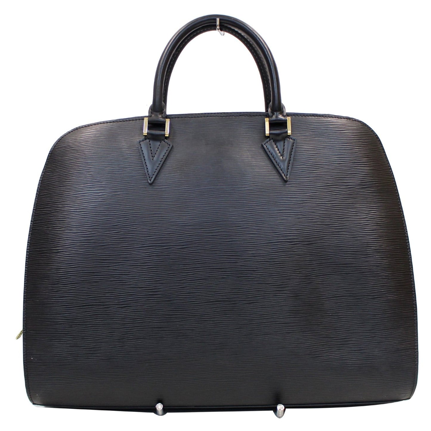 LOUIS VUITTON Sorbonne Epi Leather Briefcase Travel Bag Black