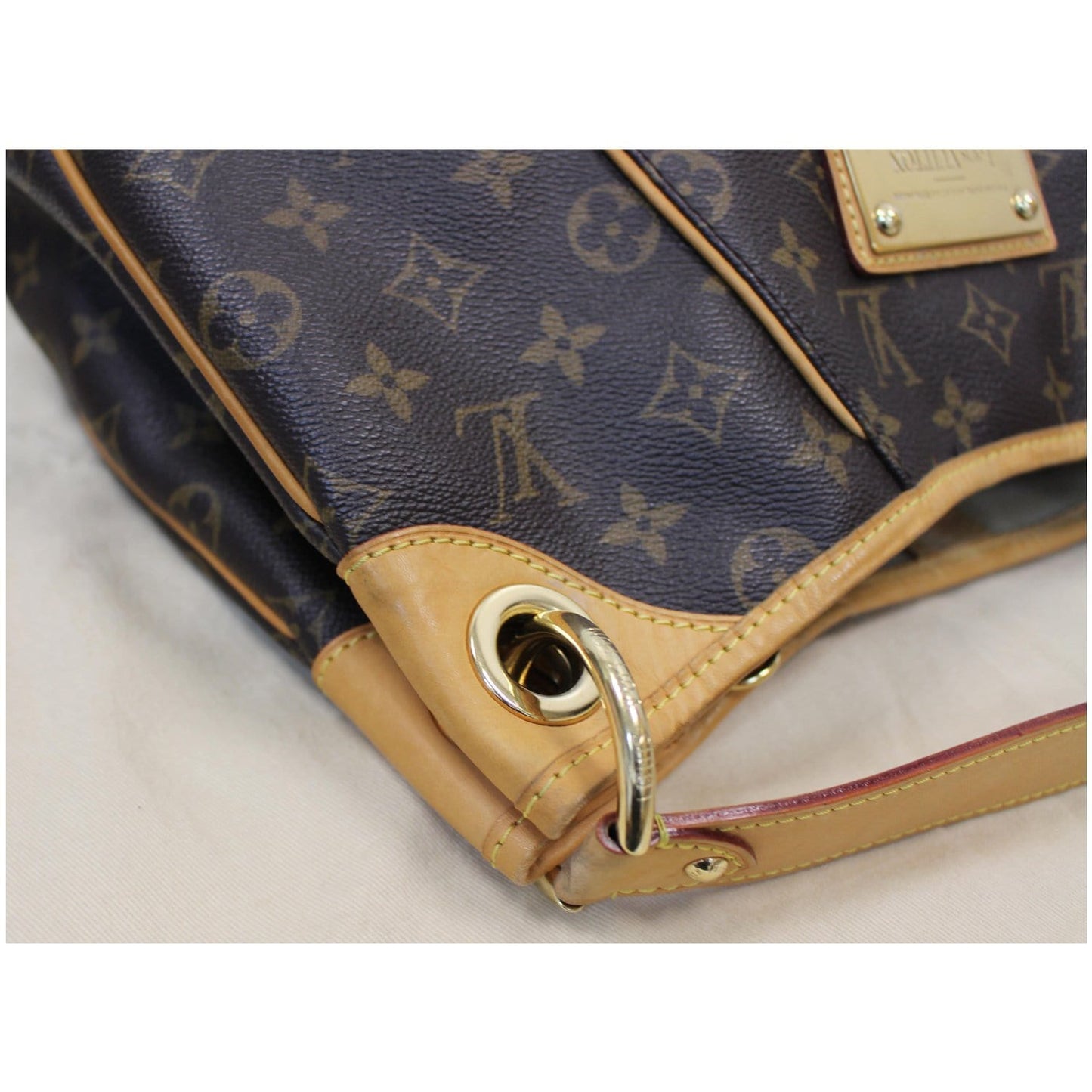LOUIS VUITTON Galliera PM Monogram Canvas Shoulder Bag Brown