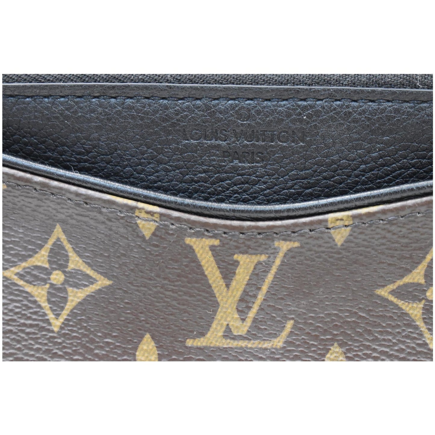 LOUIS VUITTON Pallas Monogram Canvas Beauty Case Cosmetic Bag Black