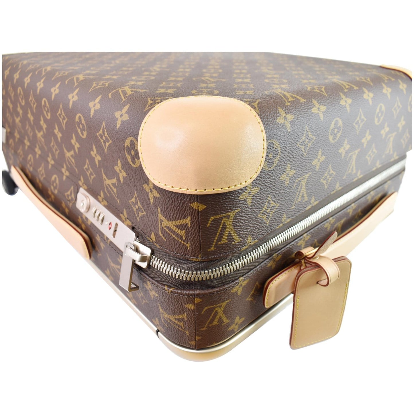 LOUIS VUITTON Horizon 55 Monogram Canvas Rolling Suitcase Brown