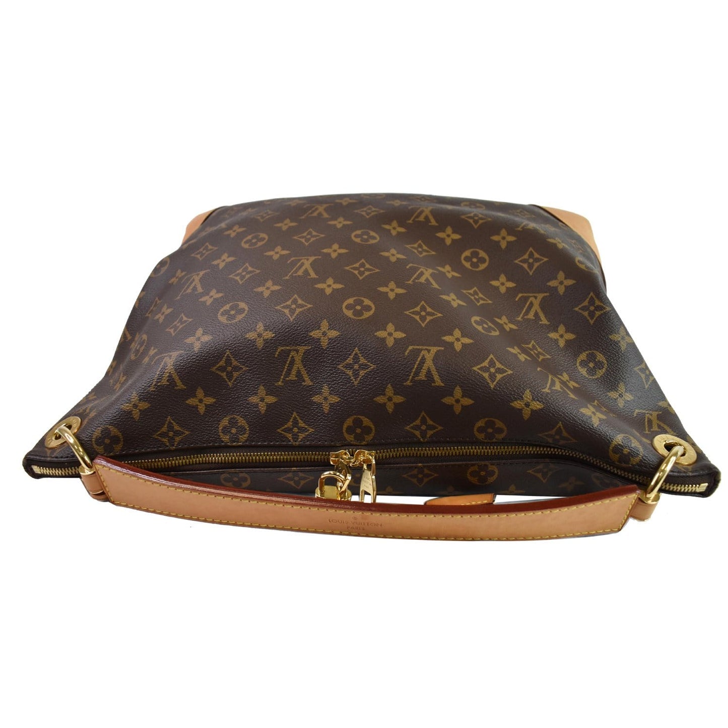 LOUIS VUITTON Berri MM Monogram Canvas Shoulder Bag Brown