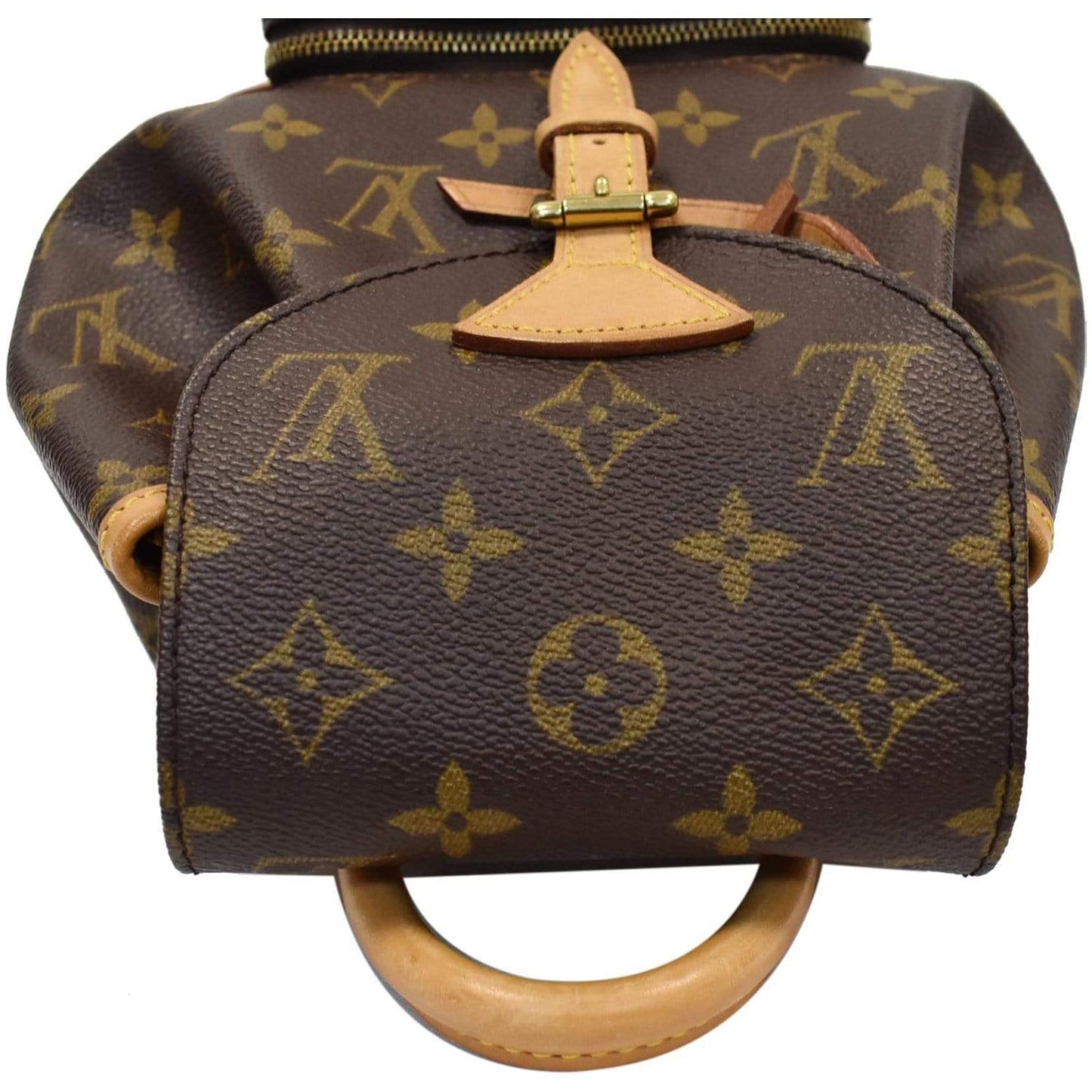 LOUIS VUITTON Montsouris PM Monogram Canvas Backpack Brown