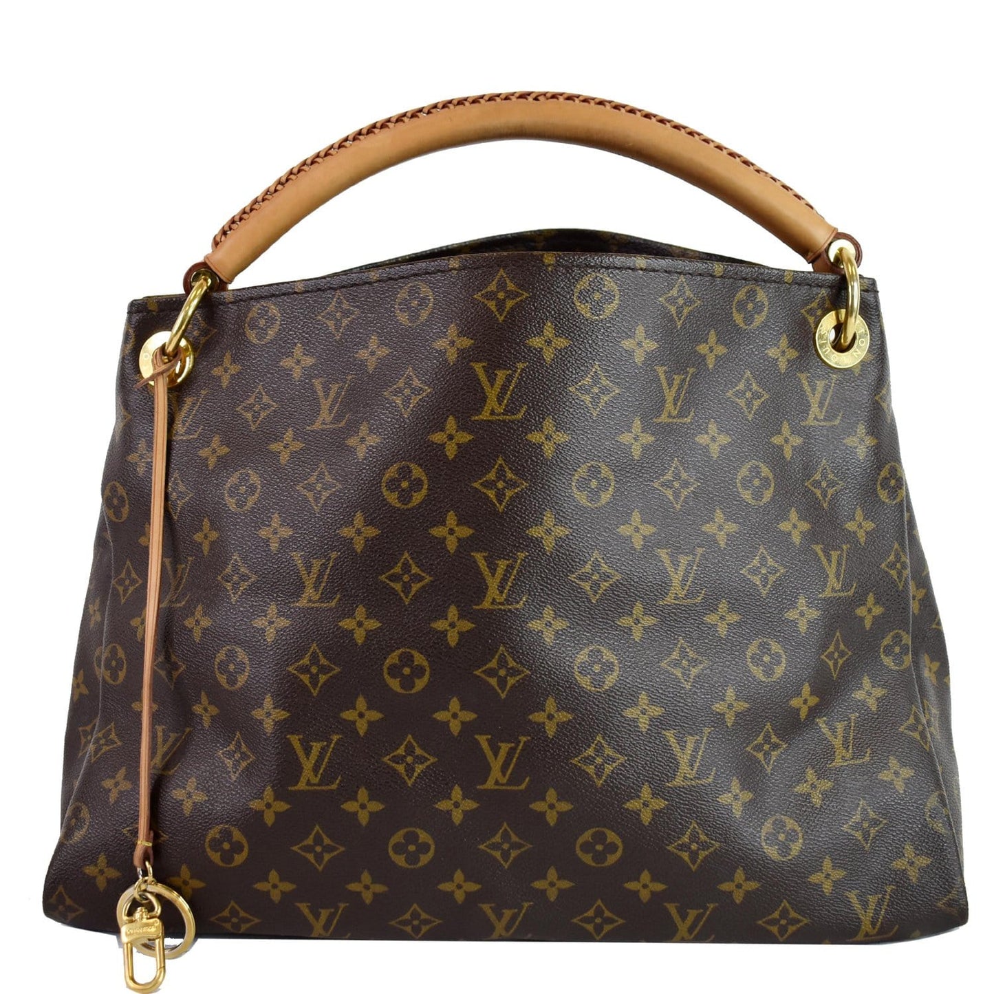 LOUIS VUITTON Artsy MM Monogram Canvas Shoulder Bag Brown