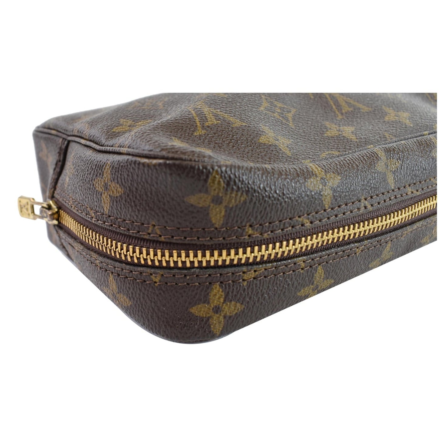 LOUIS VUITTON Trousse Toilette 23 Monogram Canvas Cosmetic Pouch Brown