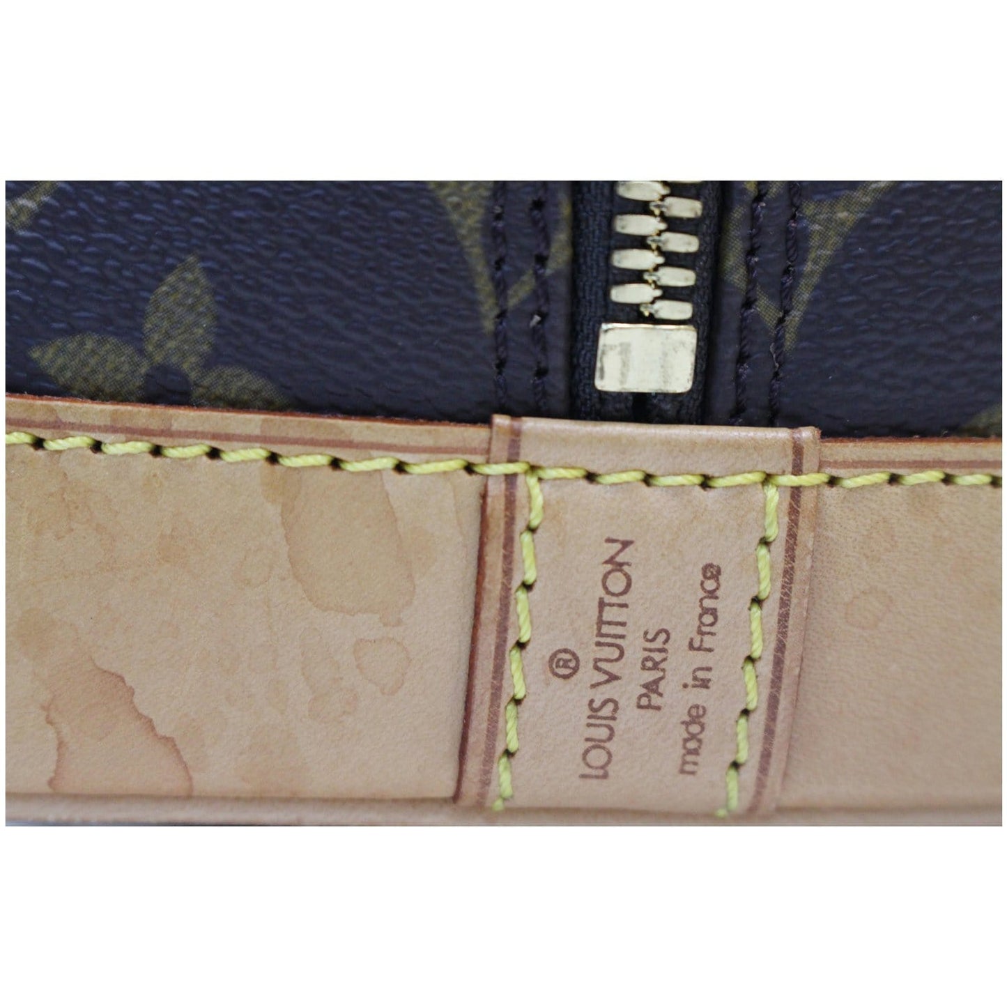 LOUIS VUITTON Alma Monogram Canvas Satchel Bag Brown - 20% OFF