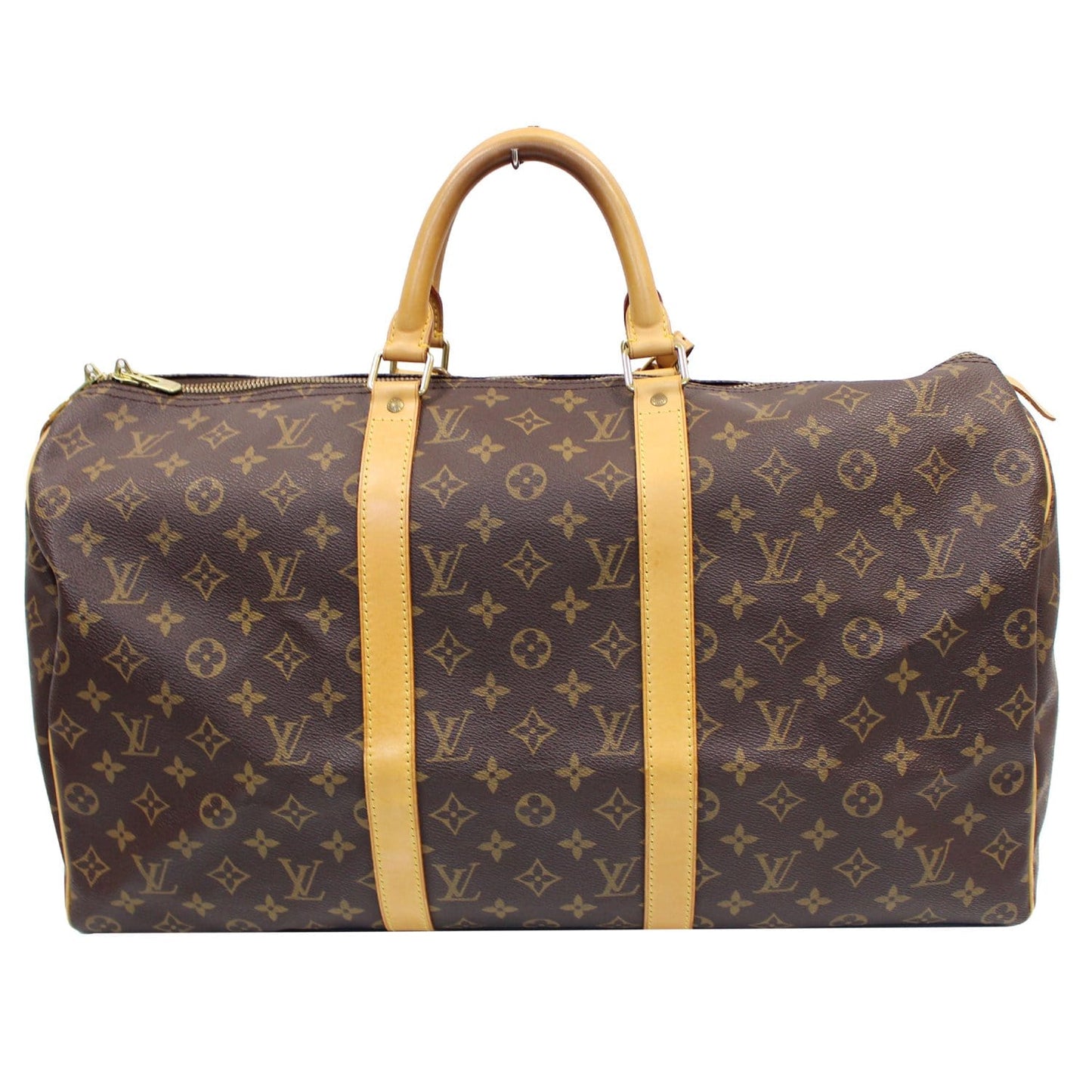 LOUIS VUITTON Keepall 45 Monogram Canvas Travel Bag Brown