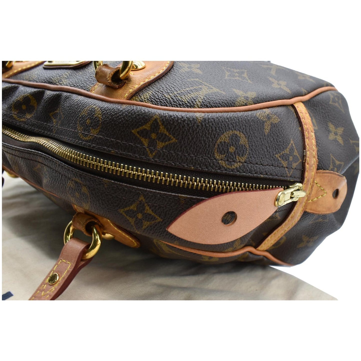 LOUIS VUITTON Montorgueil PM Monogram Canvas Shoulder Bag Brown
