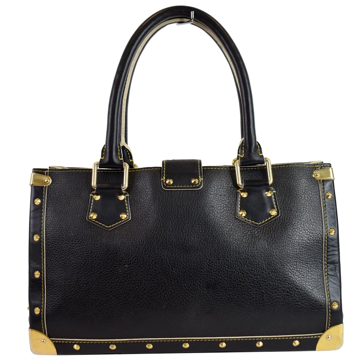 LOUIS VUITTON Suhali Le Fabuleux Leather Satchel Bag Black