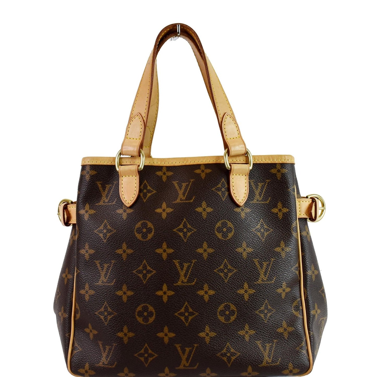 LOUIS VUITTON Batignolles Vertical Monogram Canvas Tote Bag Brown