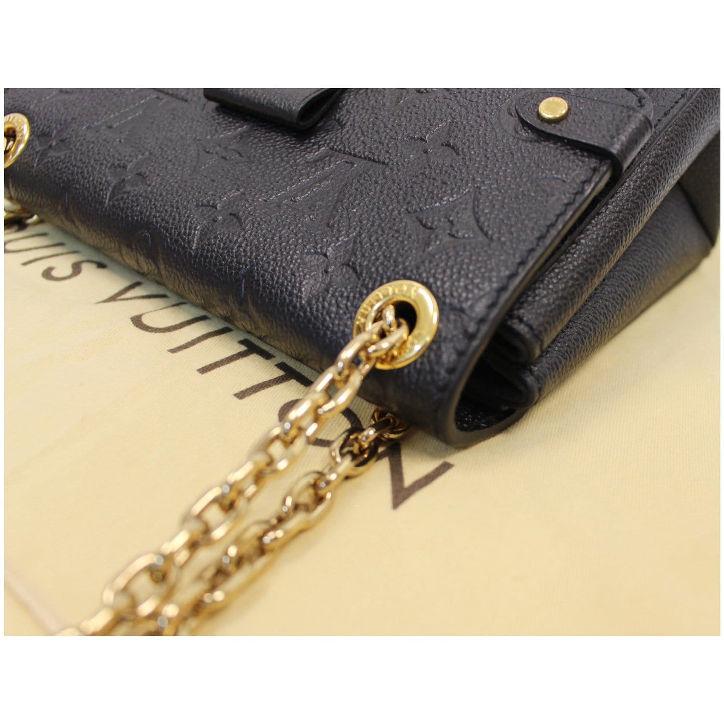LOUIS VUITTON Vavin BB Monogram Empreinte Shoulder Bag Black