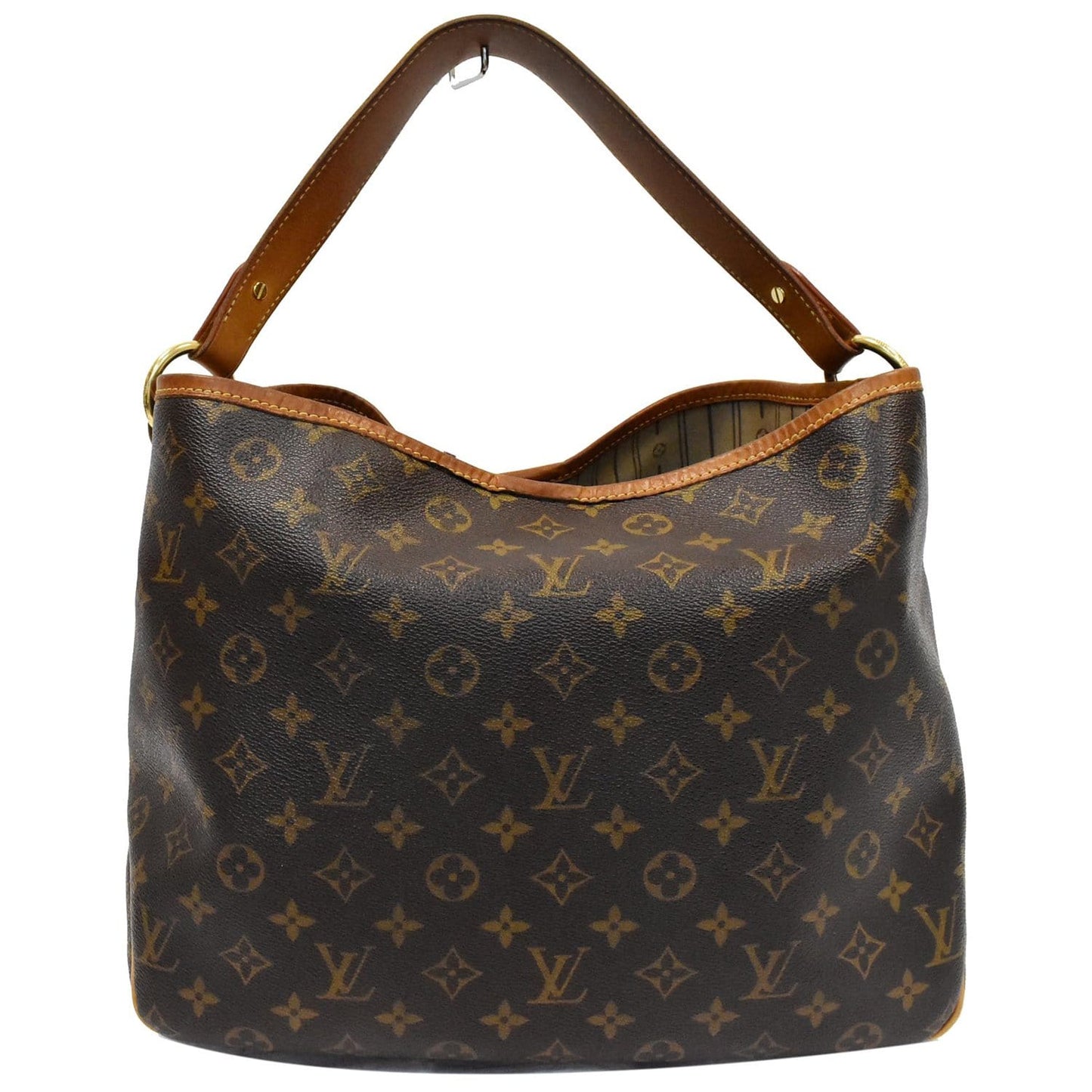 LOUIS VUITTON Delightful PM Monogram Canvas Hobo Bag Brown