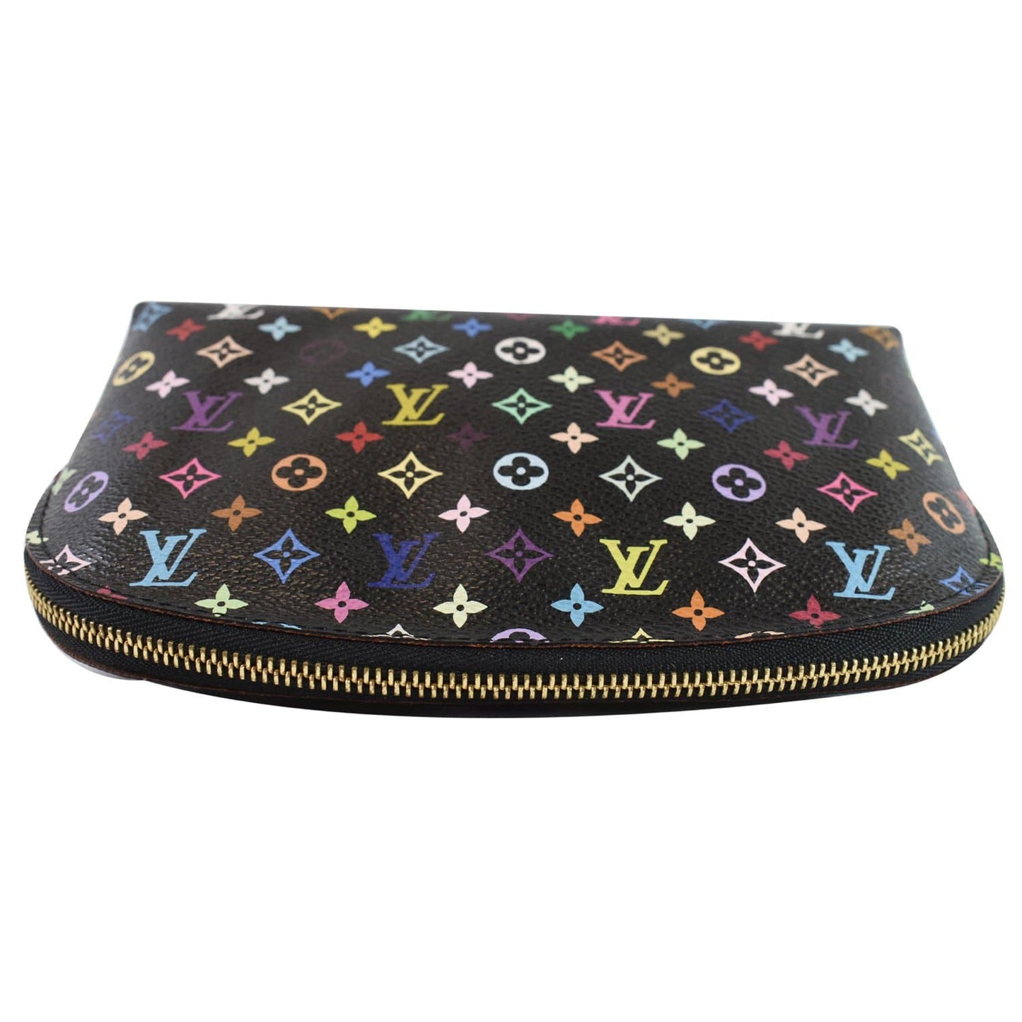 LOUIS VUITTON Monogram Multicolor Pochette Cosmetic Pouch Black