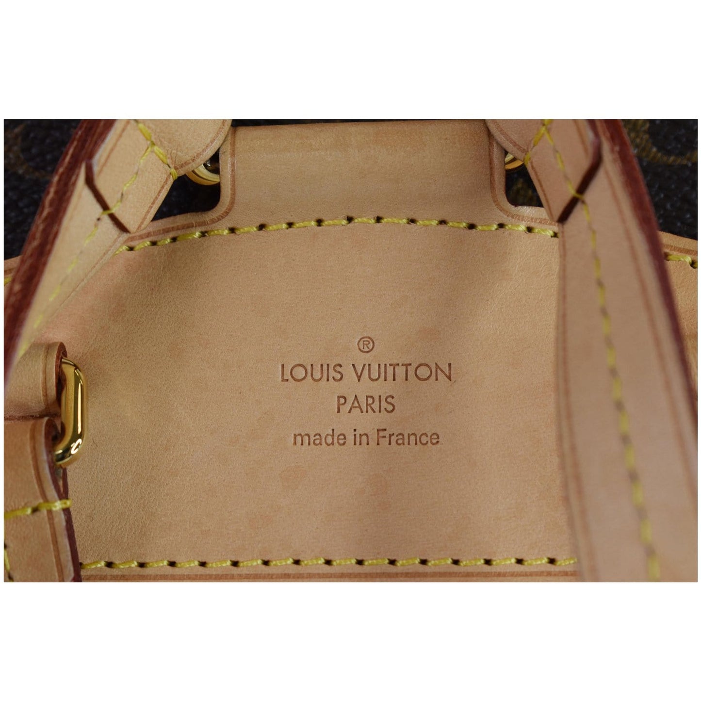 LOUIS VUITTON Montsouris NM Monogram Canvas Backpack Bag Brown