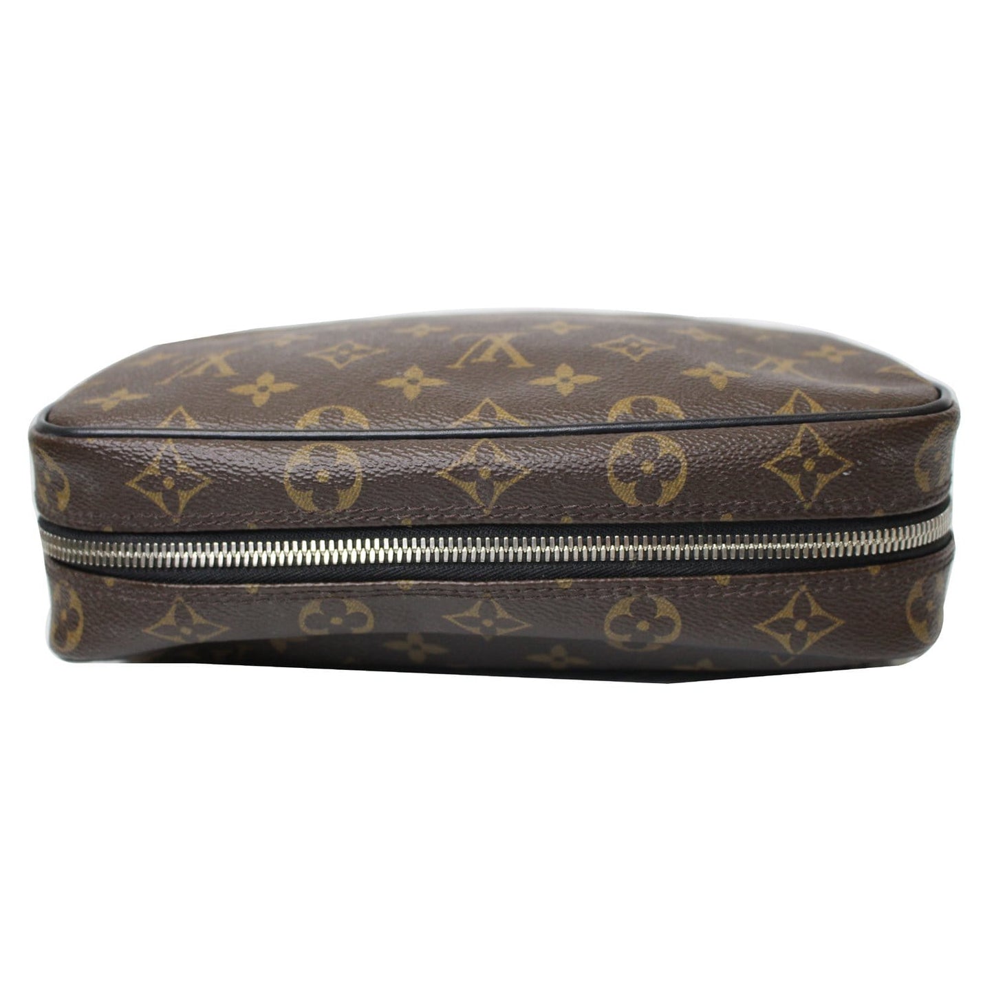 LOUIS VUITTON Monogram Macassar Toilet Pouch GM Brown