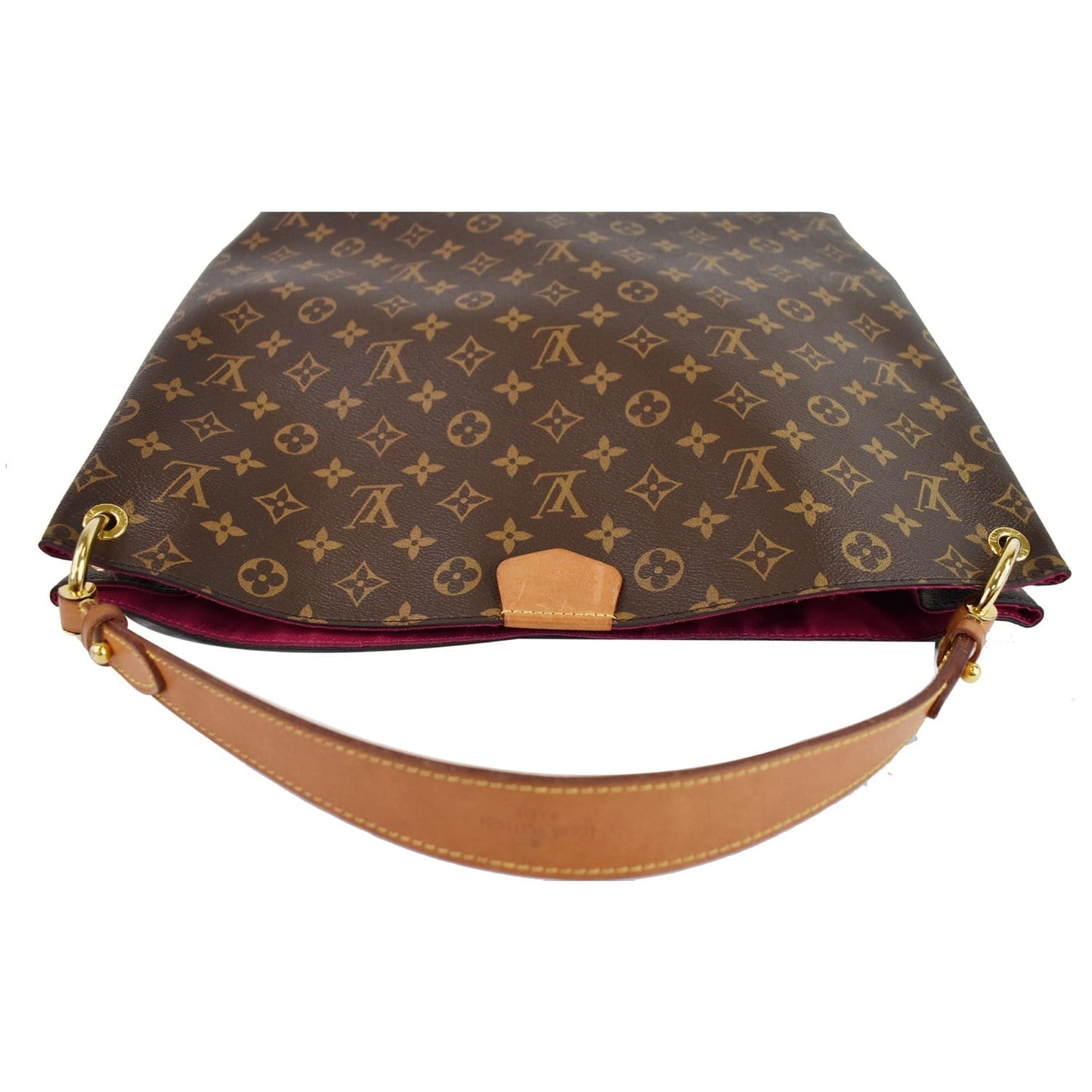 LOUIS VUITTON Graceful MM Monogram Canvas Shoulder Bag Brown
